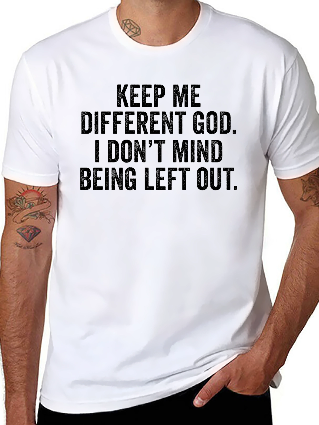 Keep Me Different God Black T-Shirt