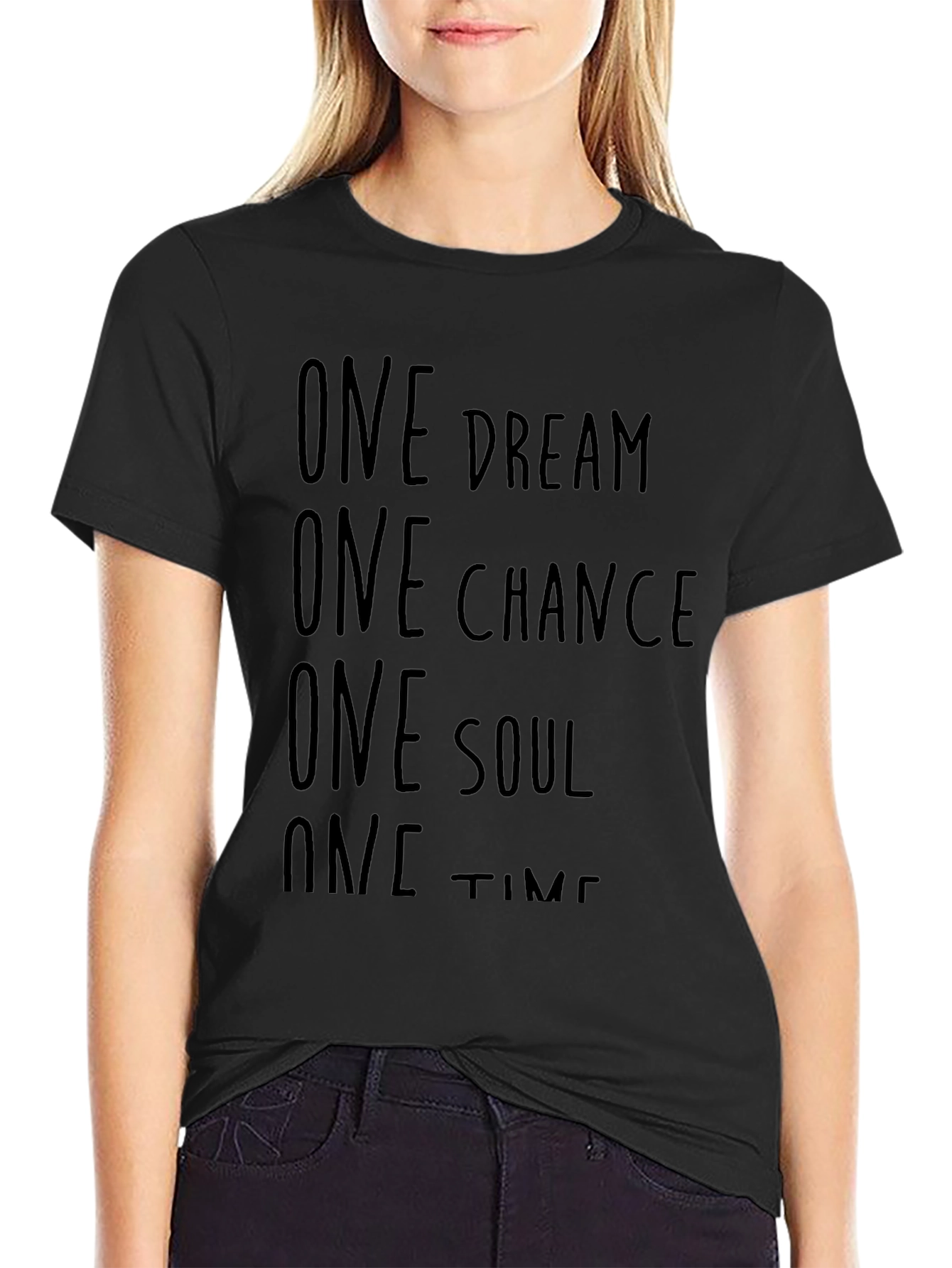 One Dream Chance Soul Time Black T-Shirt