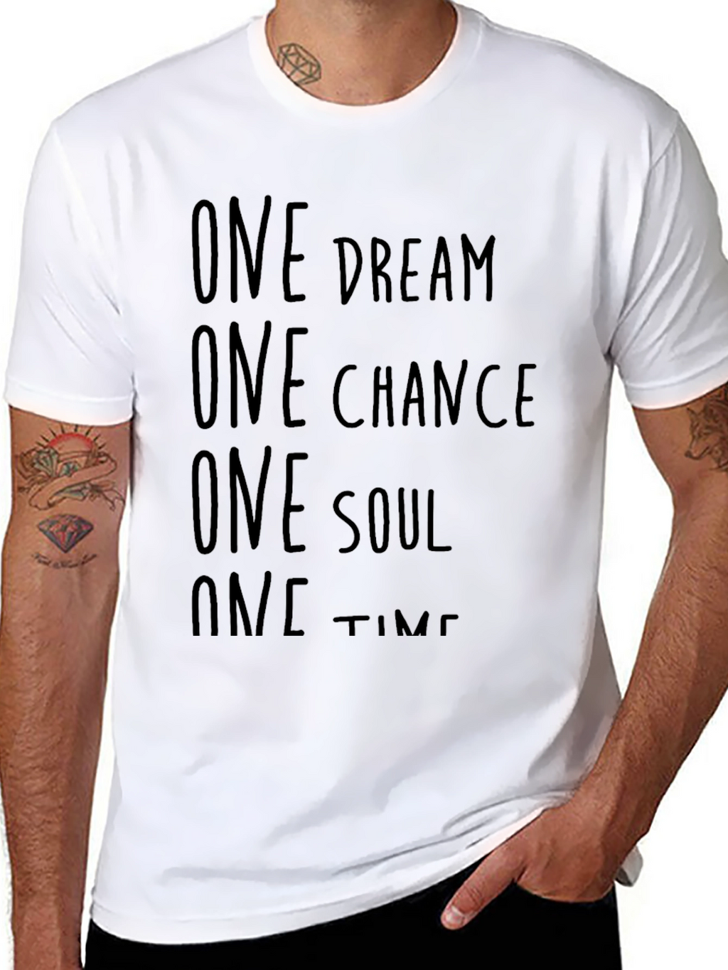 One Dream Chance Soul Time Black T-Shirt