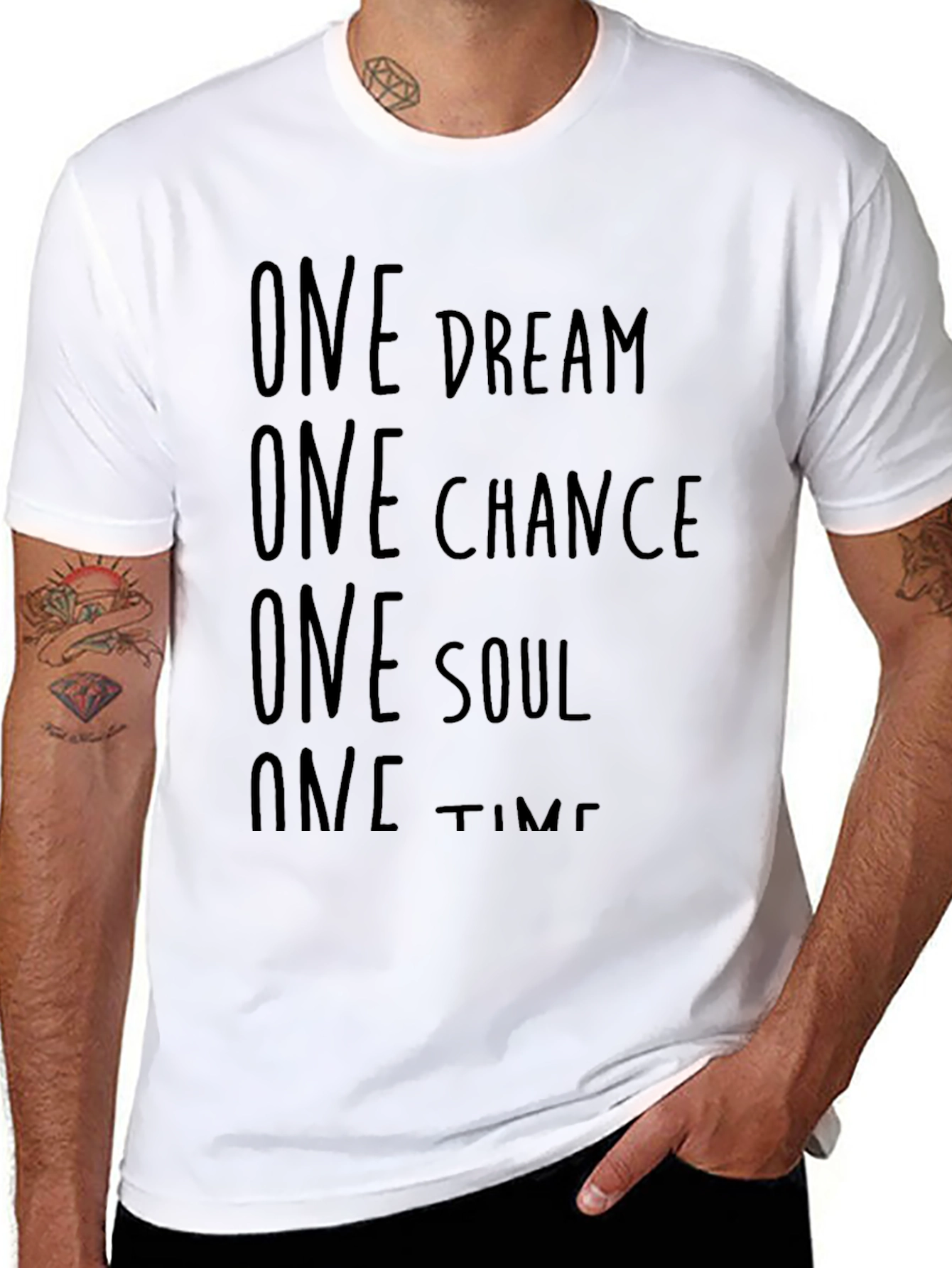 One Dream Chance Soul Time Black T-Shirt