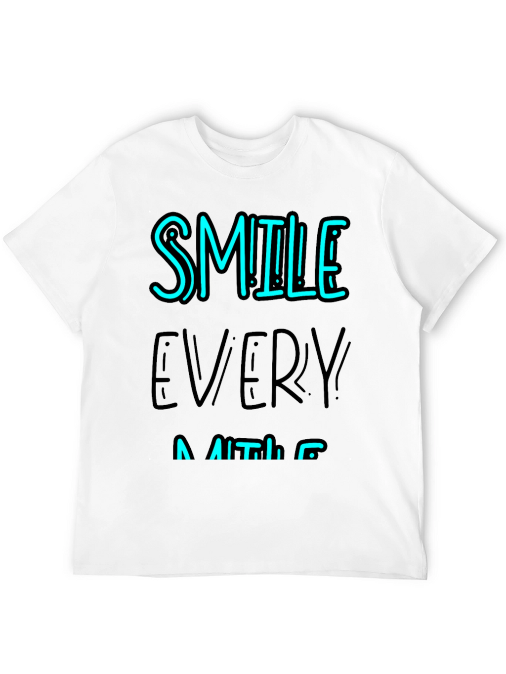 Smile Every Minute Black Graphic Tee
