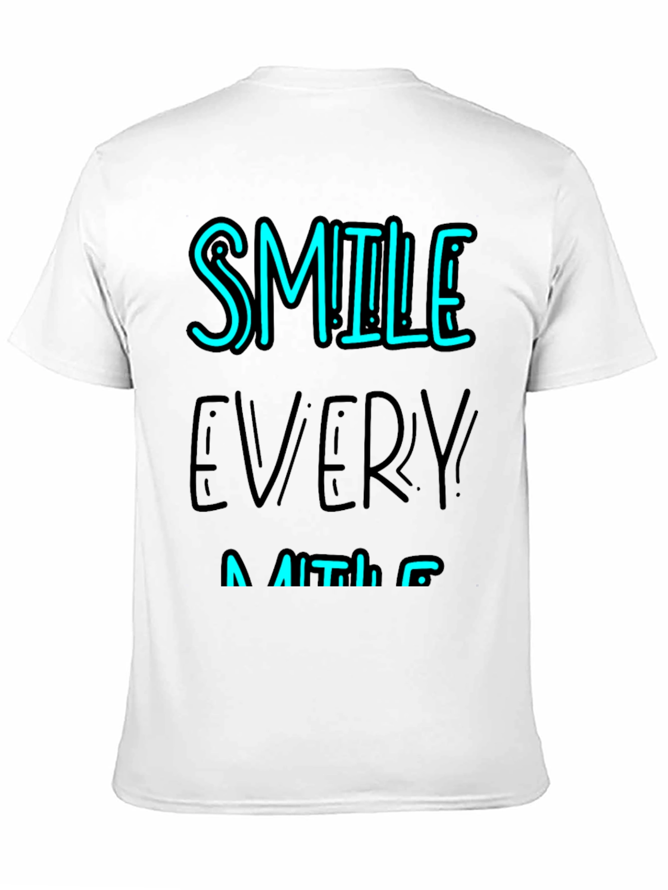 Smile Every Minute Black Graphic Tee