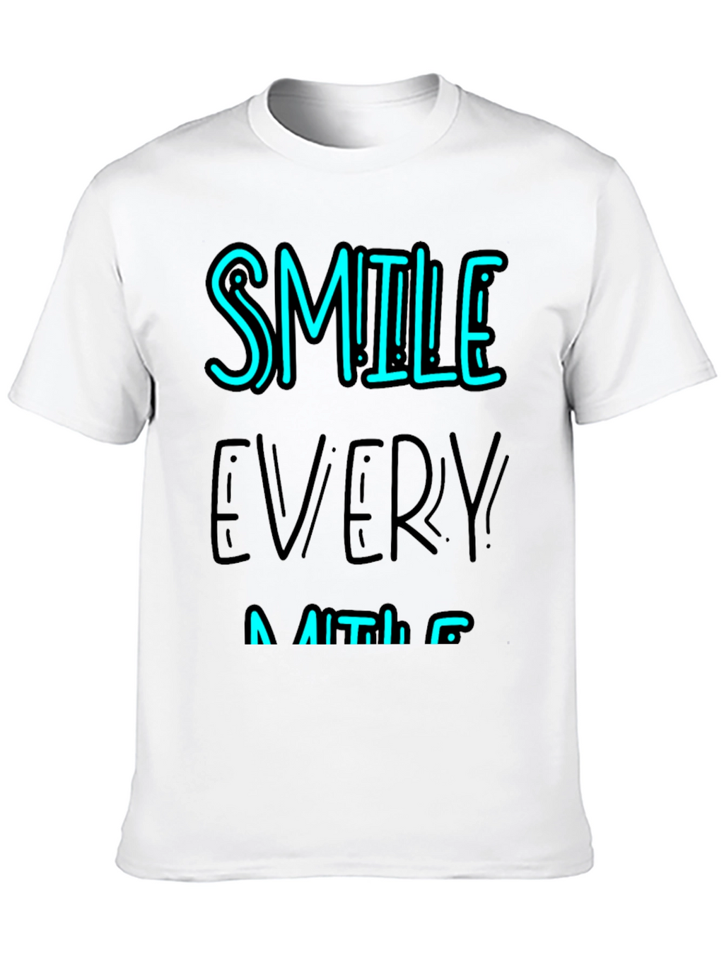 Smile Every Minute Black Graphic Tee