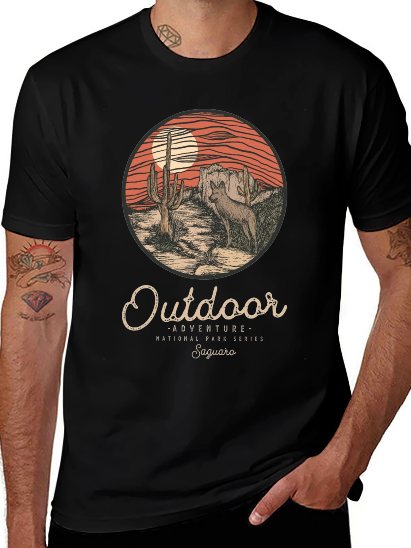 Outdoor Adventure Graphic Tee - Saguaro National Park