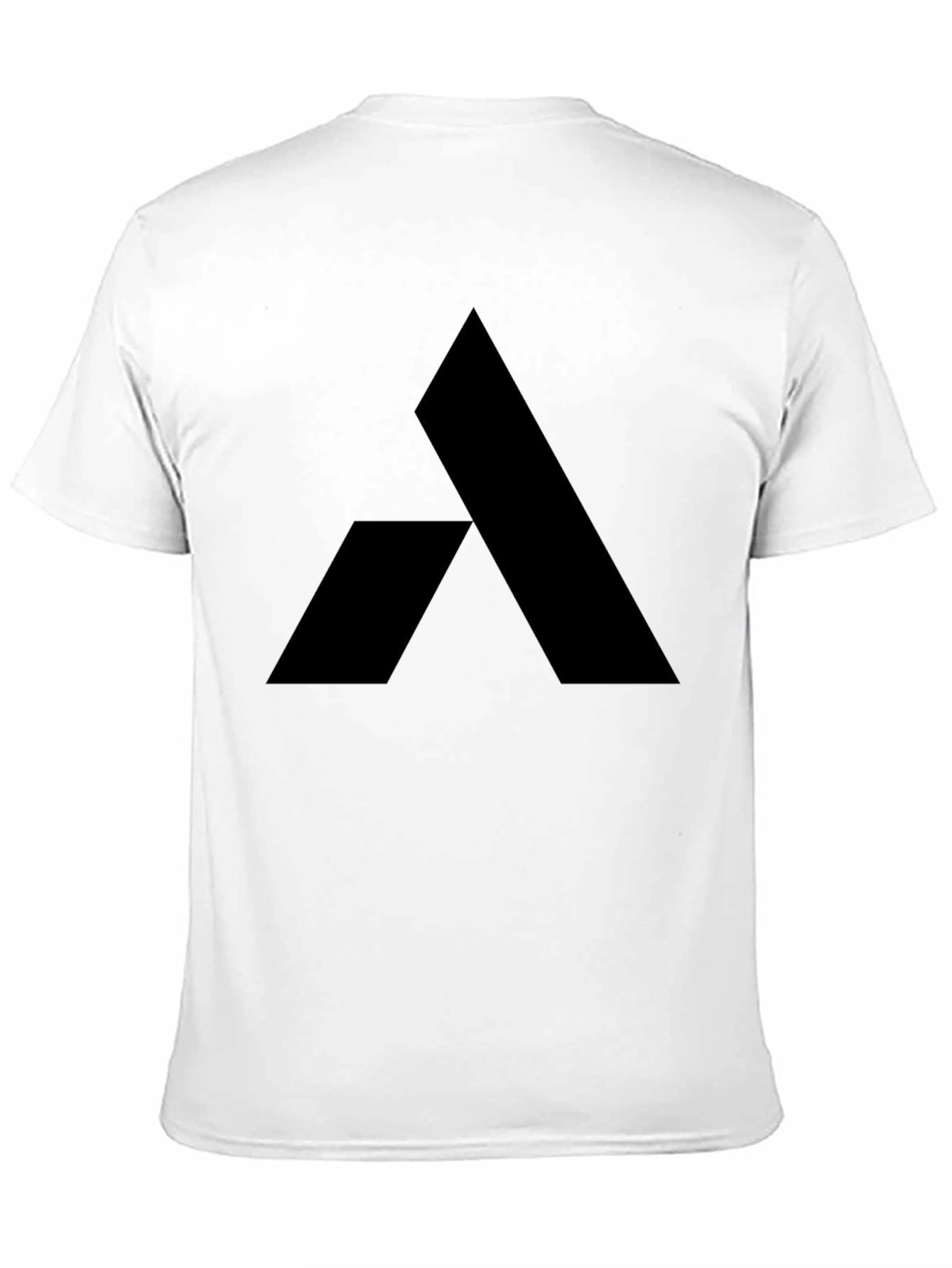 Geometric Logo Tee - Modern Black Graphic T-Shirt