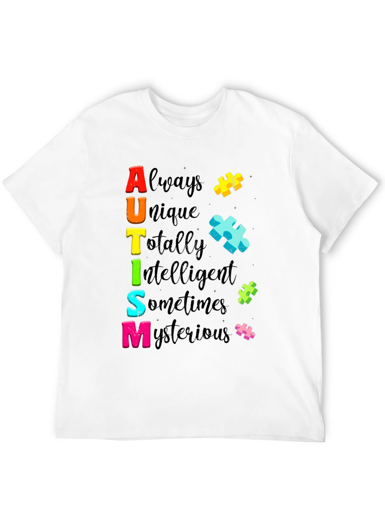 Autism Awareness T-Shirt Always Unique Colorful Design