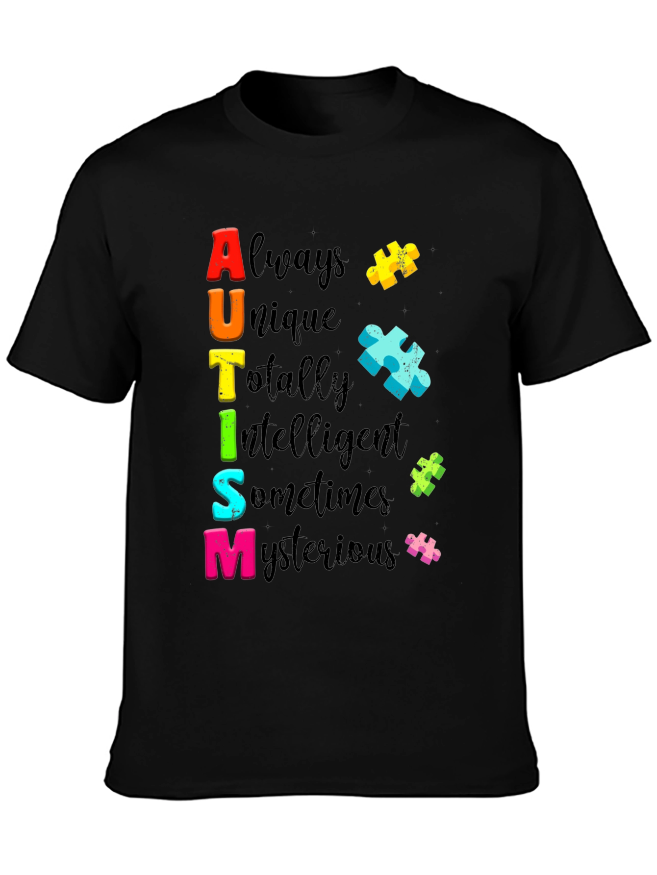 Autism Awareness T-Shirt Always Unique Colorful Design
