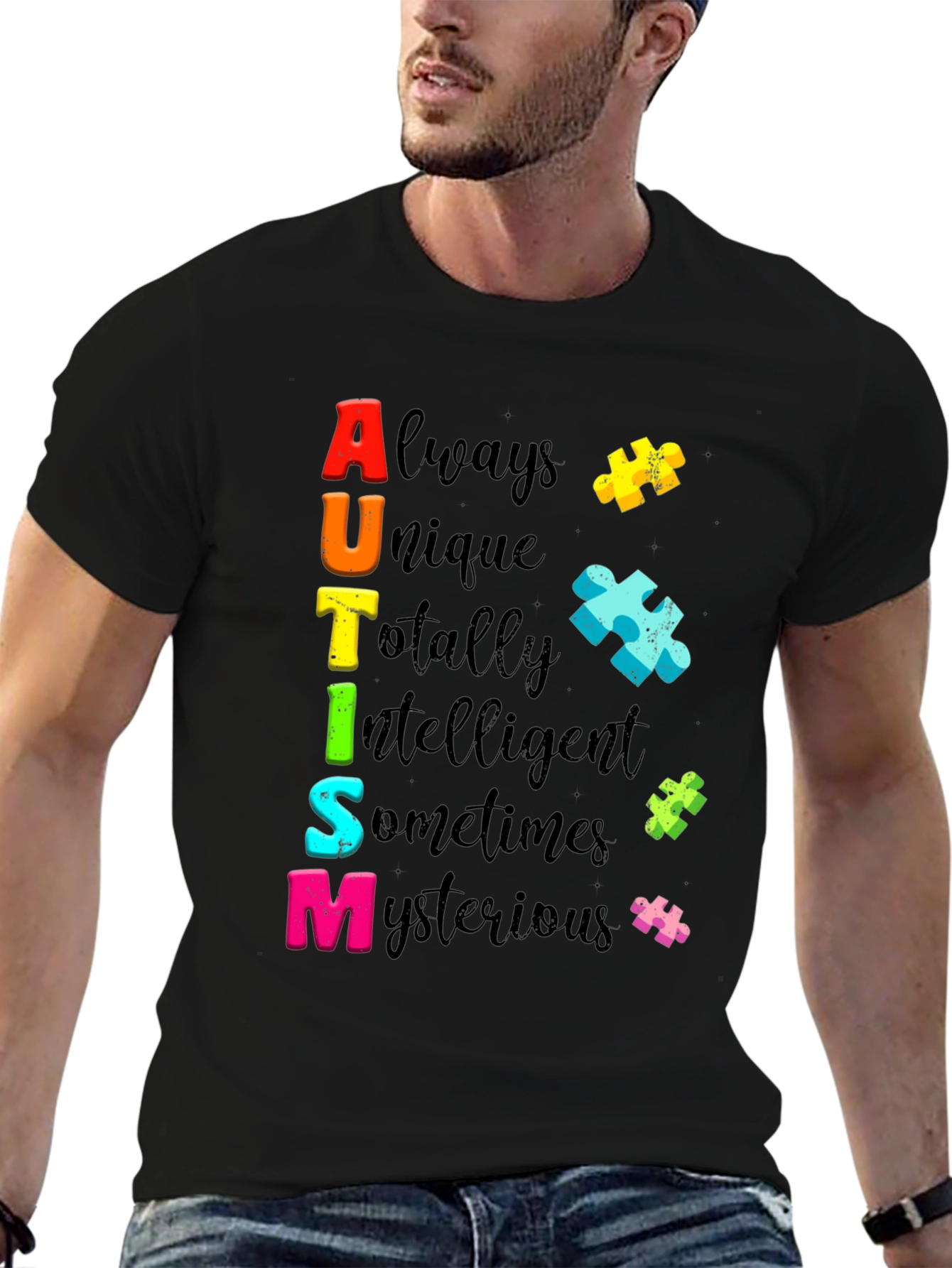 Autism Awareness T-Shirt Always Unique Colorful Design