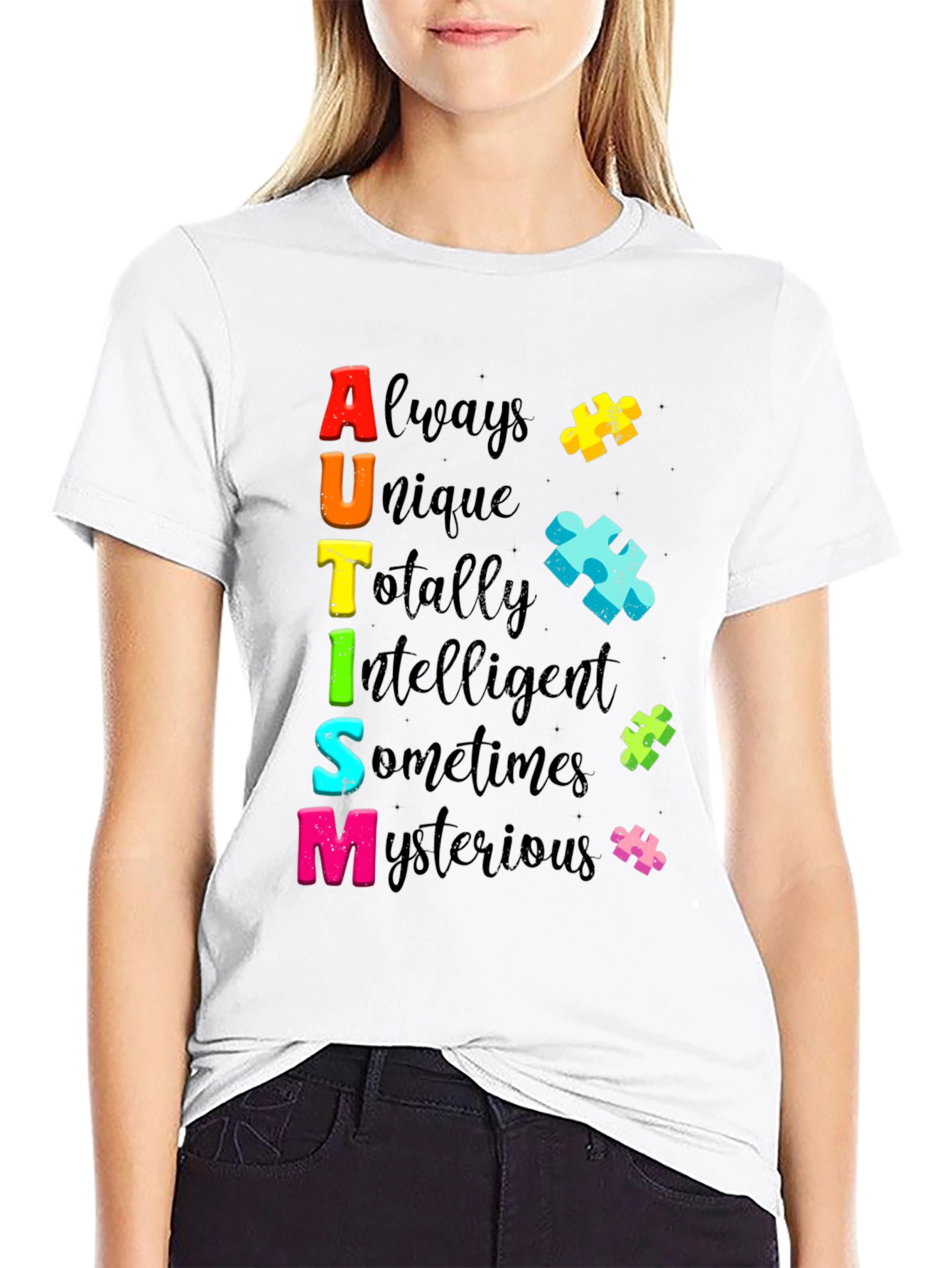 Autism Awareness T-Shirt Always Unique Colorful Design