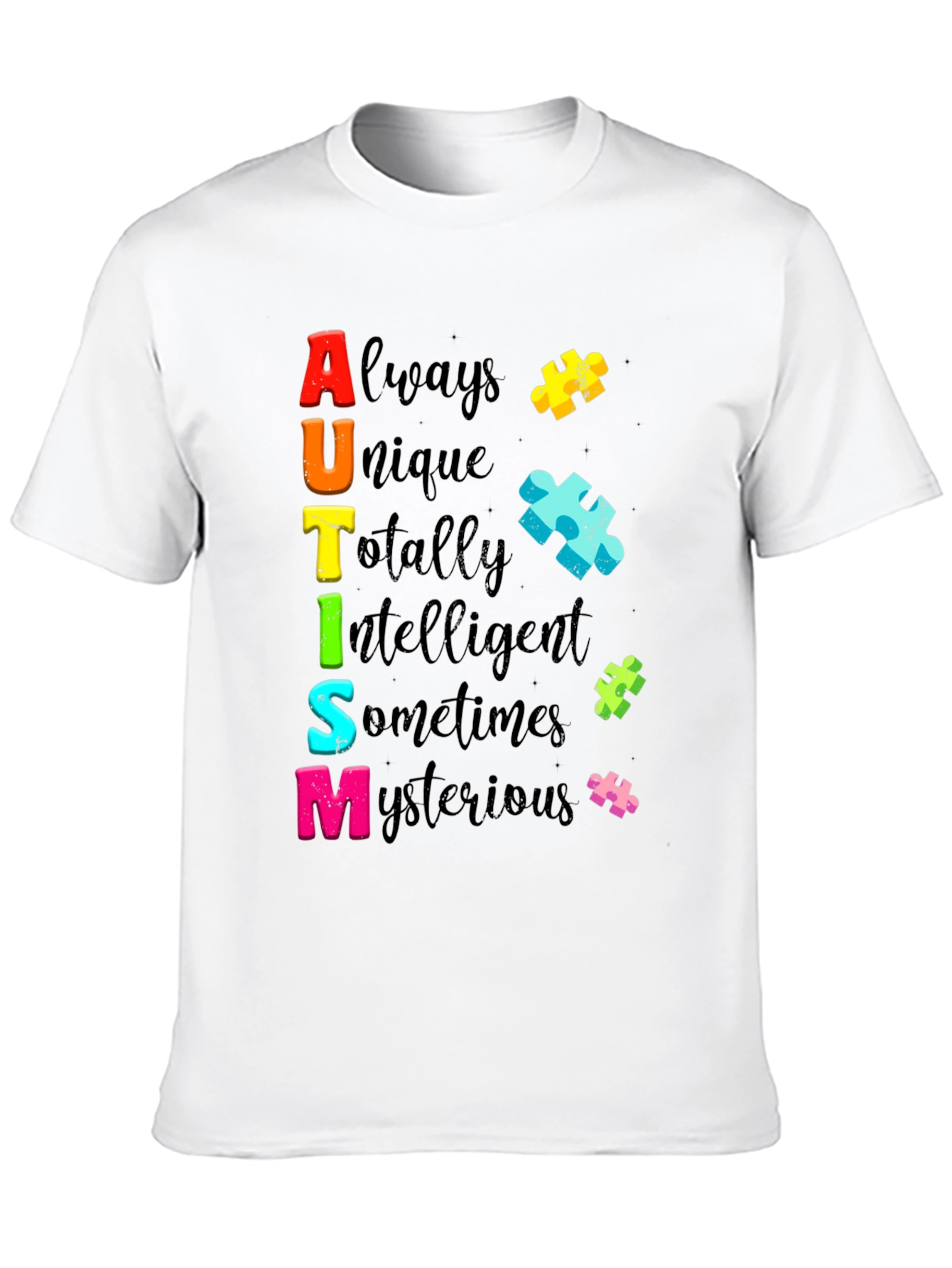 Autism Awareness T-Shirt Always Unique Colorful Design