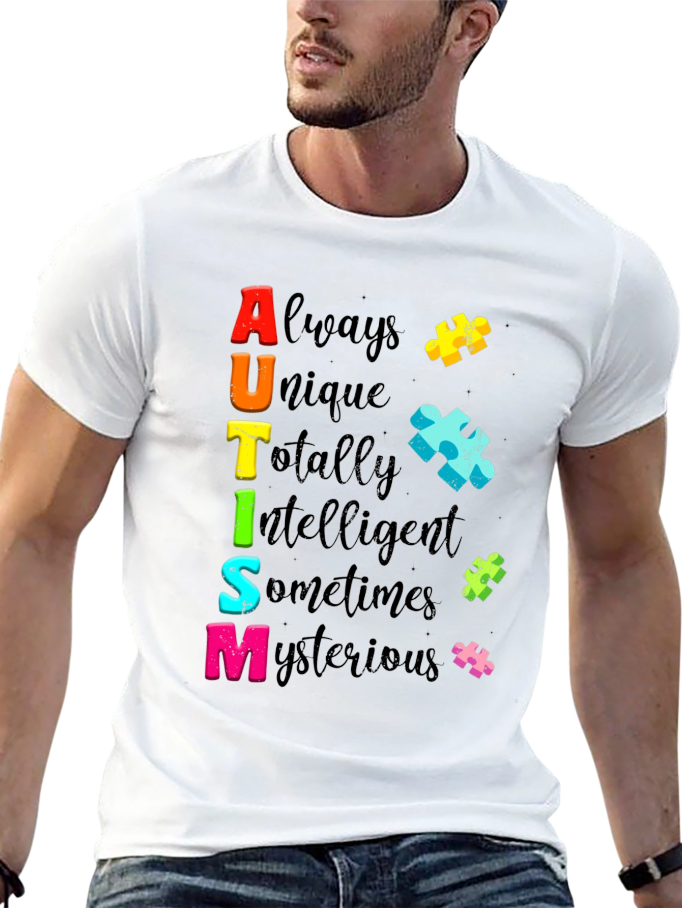 Autism Awareness T-Shirt Always Unique Colorful Design