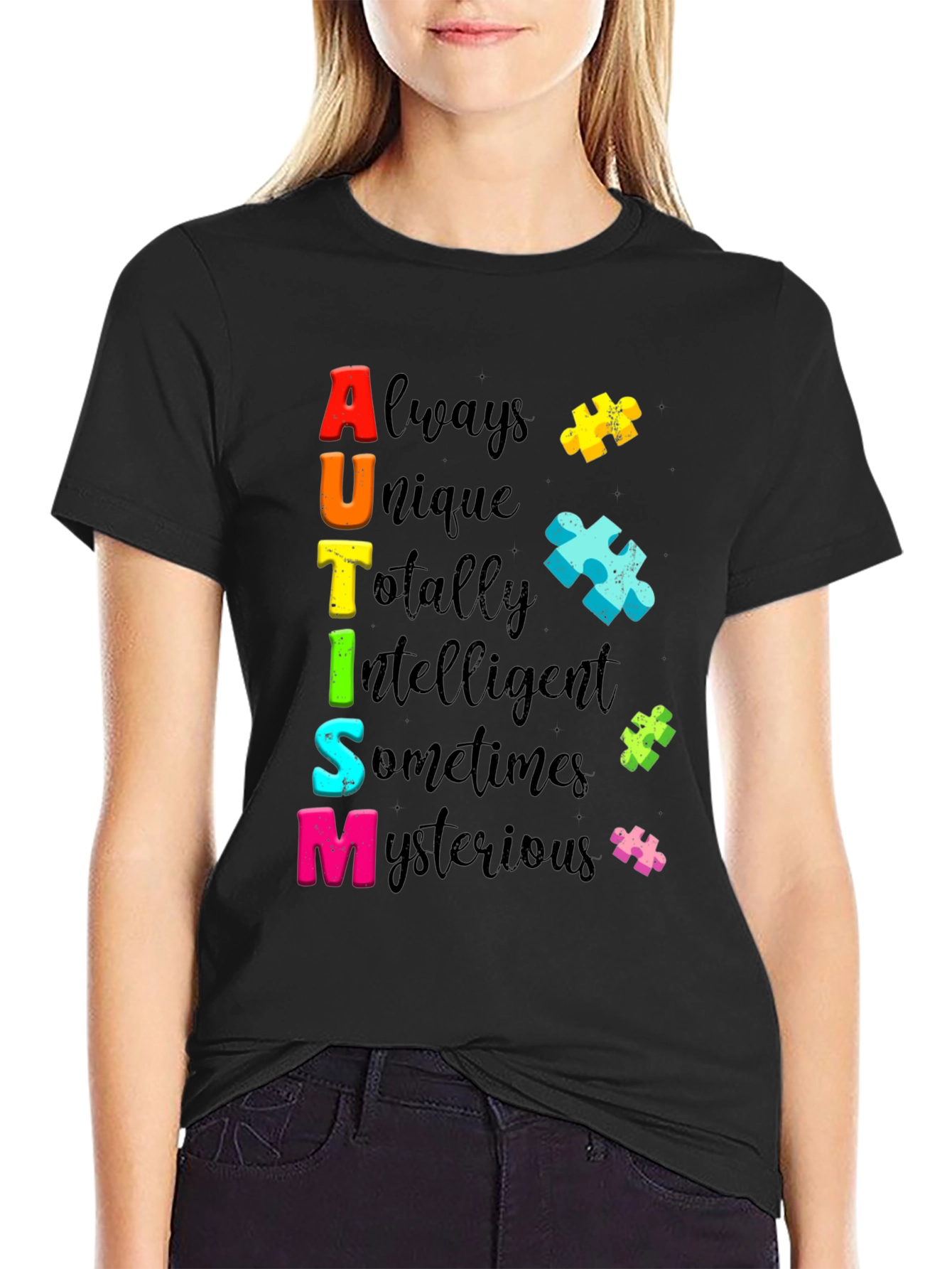 Autism Awareness T-Shirt Always Unique Colorful Design