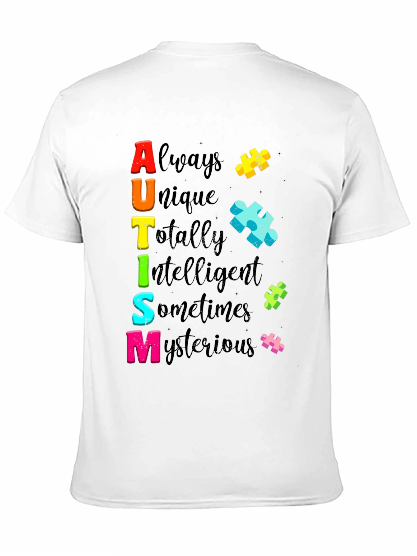 Autism Awareness T-Shirt Always Unique Colorful Design