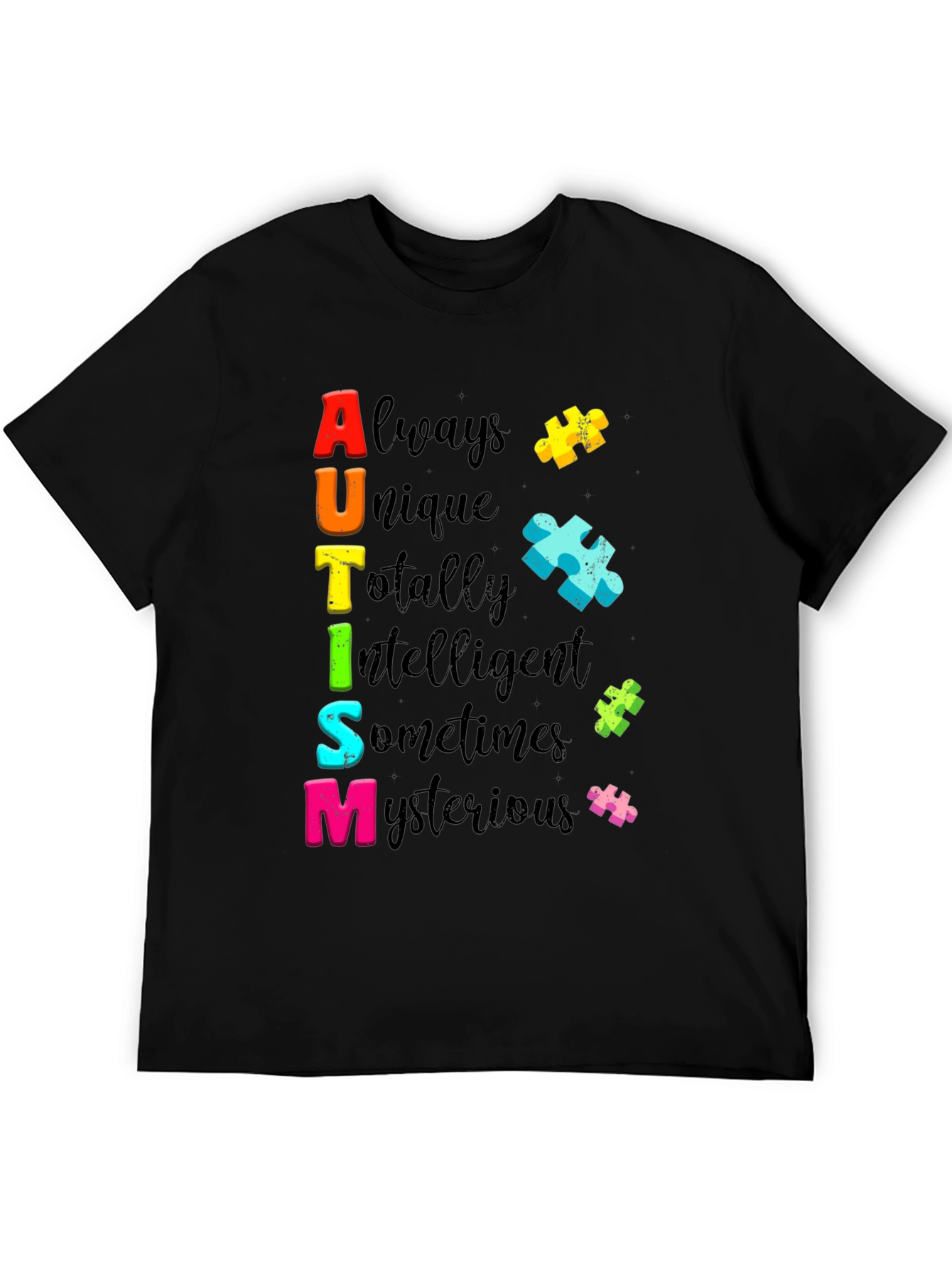 Autism Awareness T-Shirt Always Unique Colorful Design
