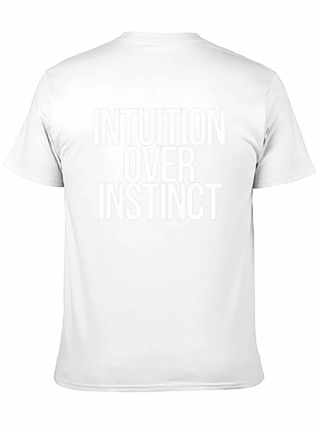 Intuition Over Instinct Black Graphic Tee