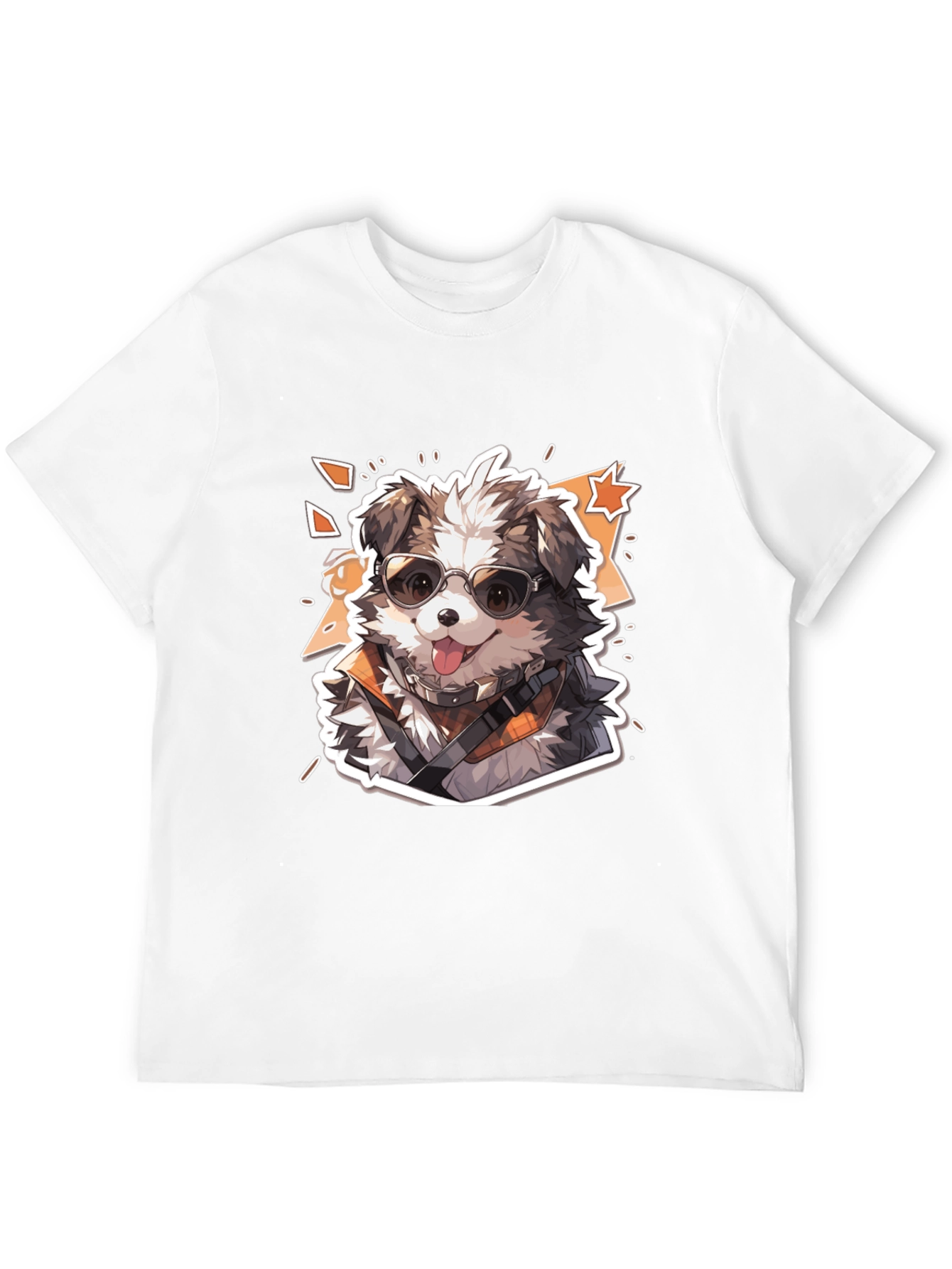 Cool Dog Graphic Tee - Unisex Cotton Black T-Shirt