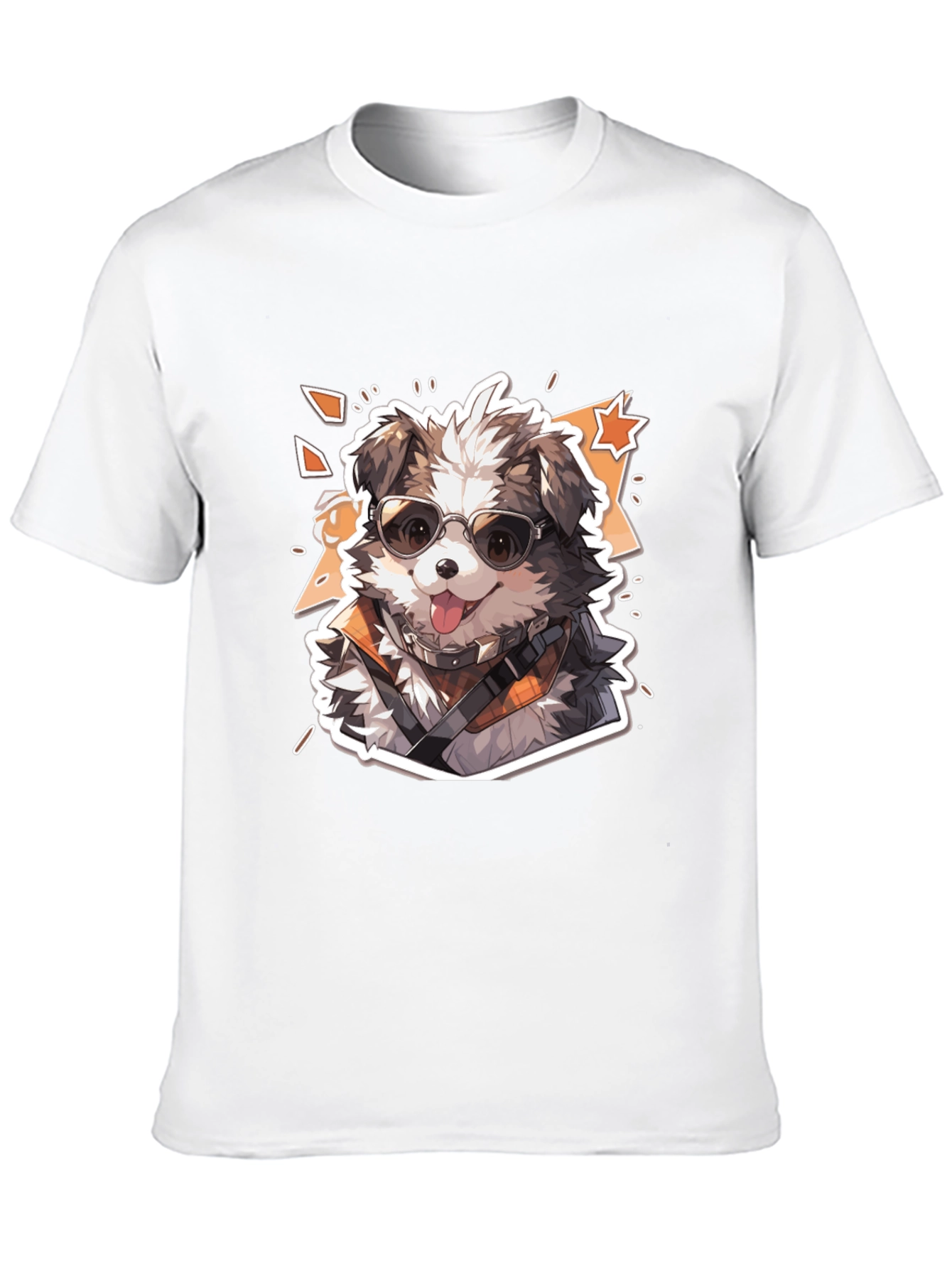 Cool Dog Graphic Tee - Unisex Cotton Black T-Shirt