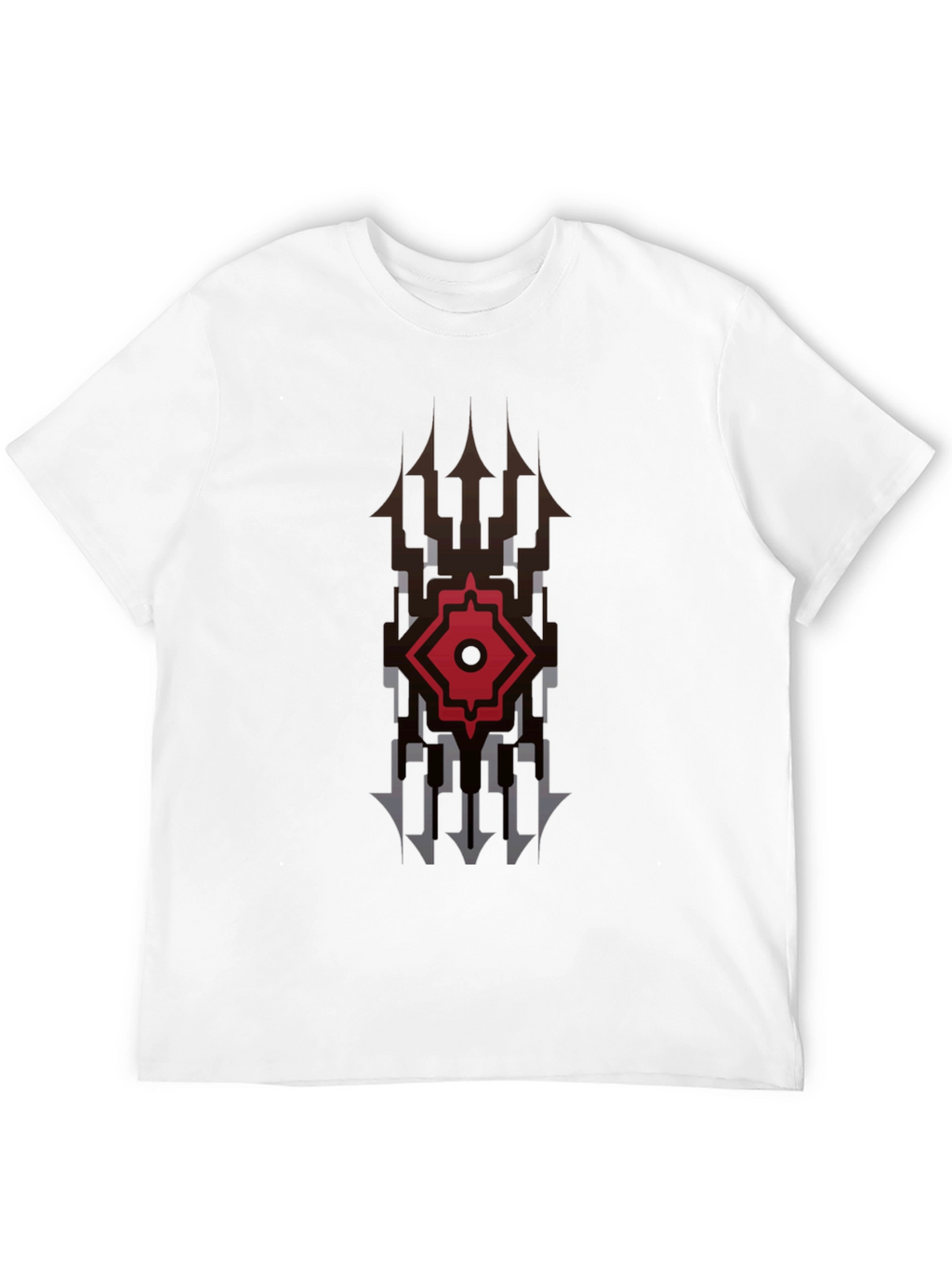 Black Graphic Tee - Modern Tribal Design