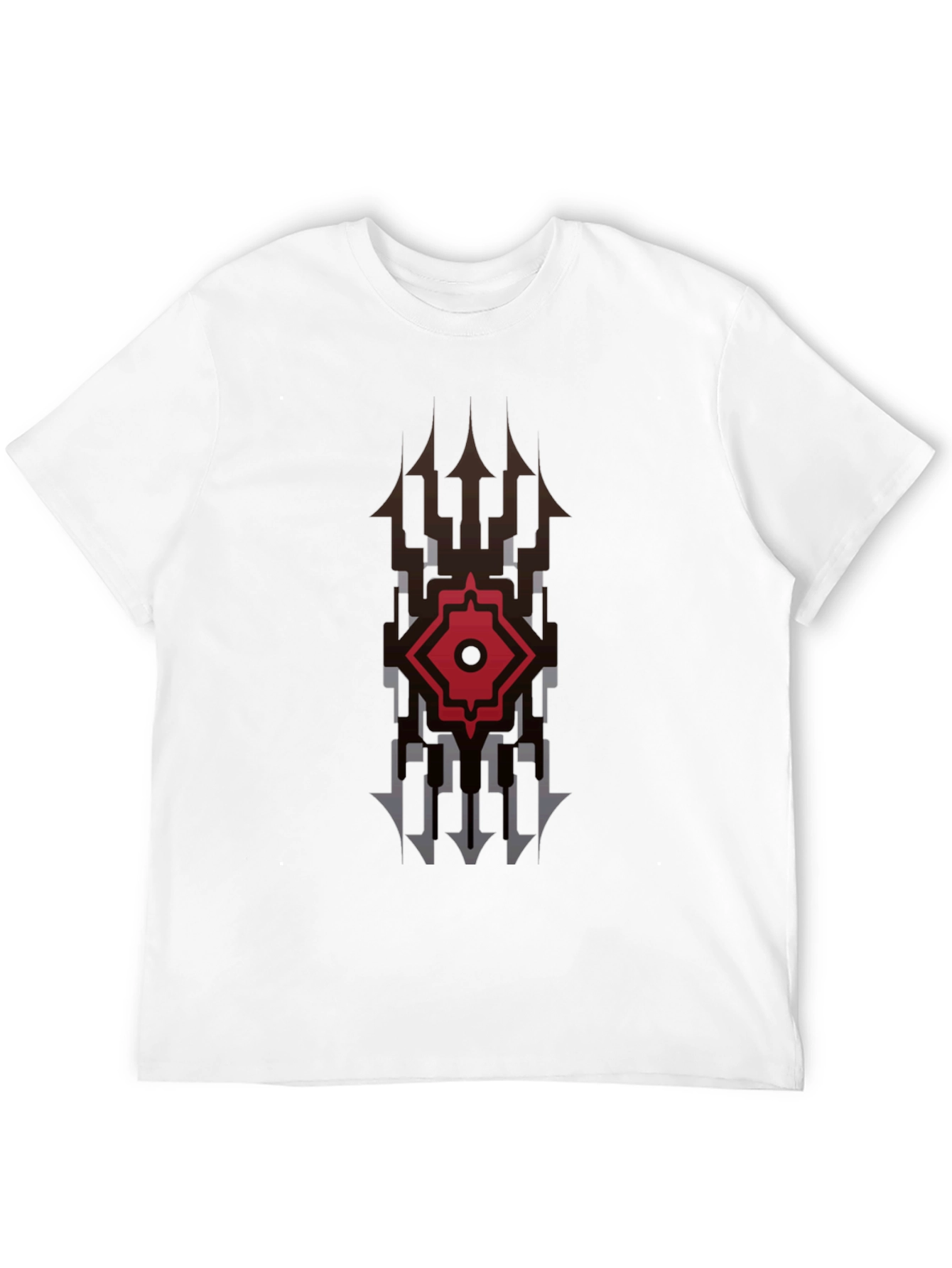 Black Graphic Tee - Modern Tribal Design