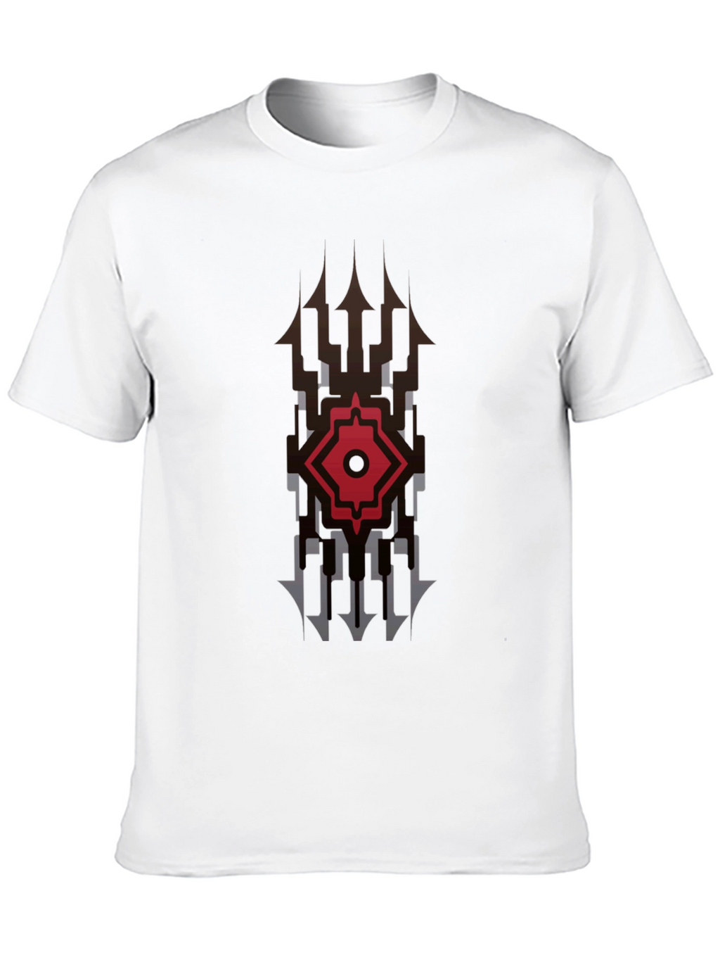 Black Graphic Tee - Modern Tribal Design