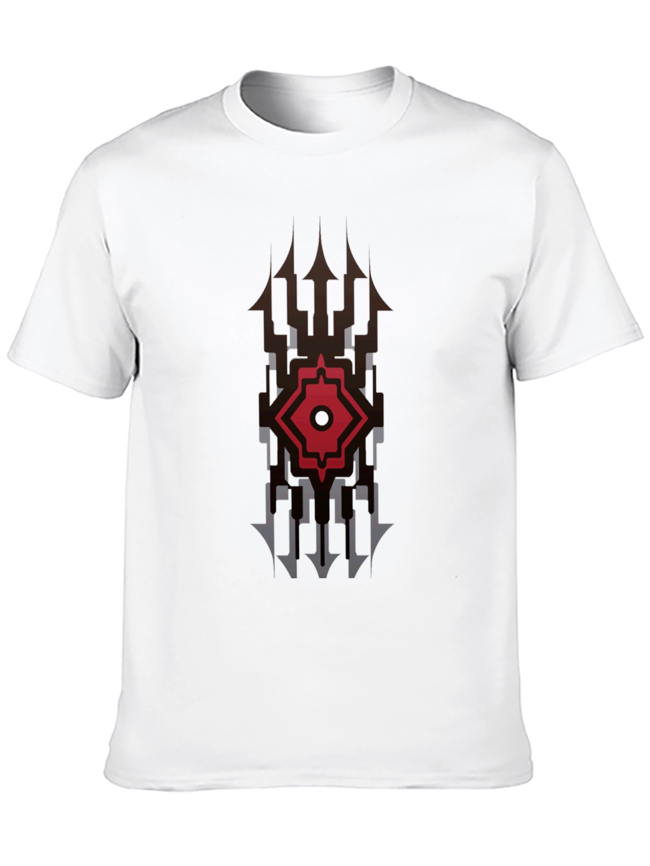 Black Graphic Tee - Modern Tribal Design