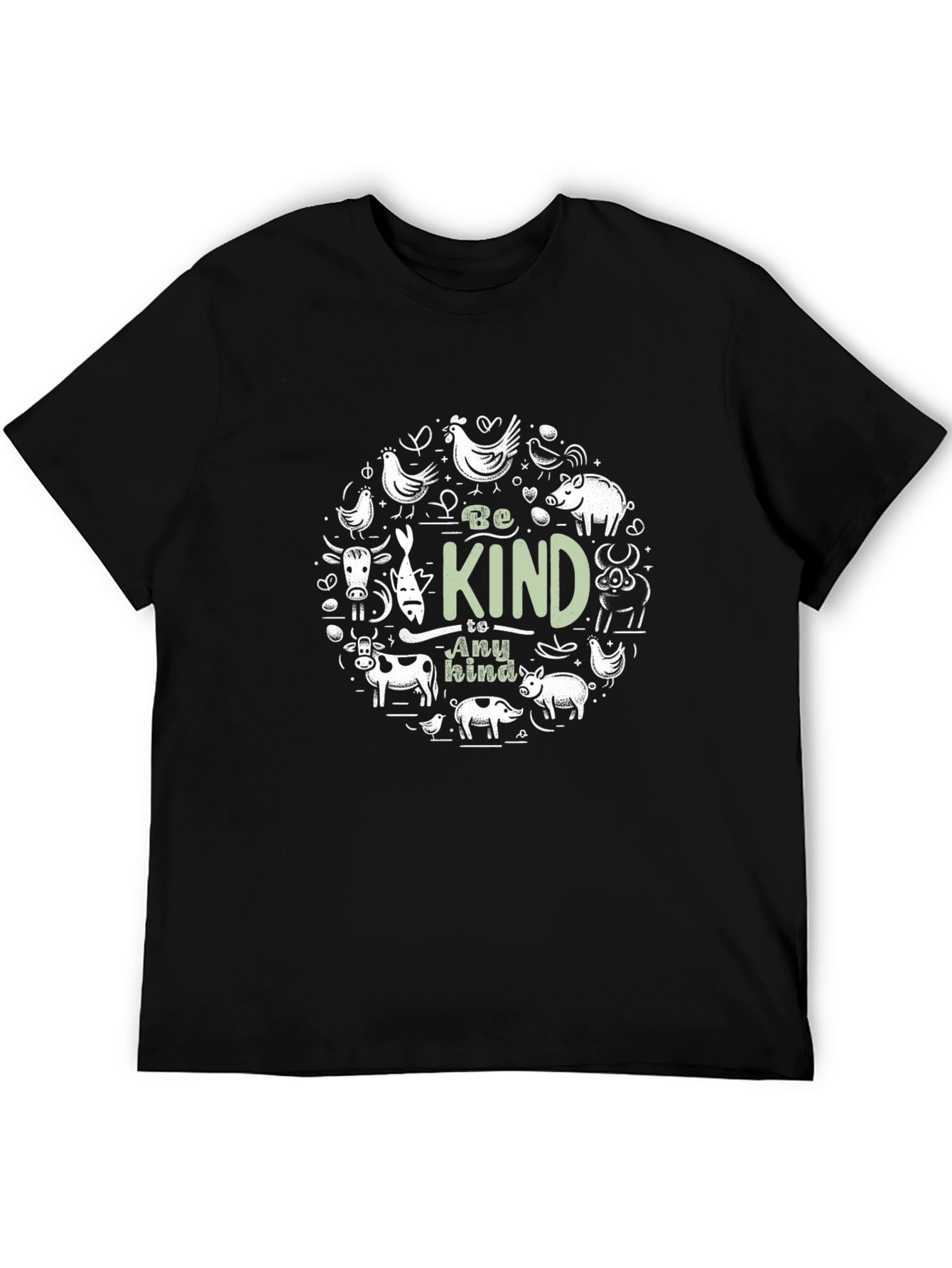 Be Kind To Any Kind T-Shirt - Vegan Friendly Graphic Tee