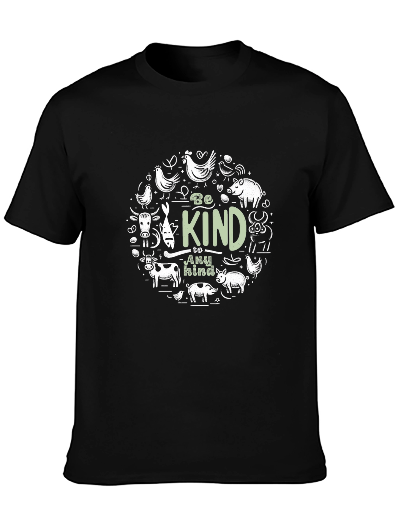 Be Kind To Any Kind T-Shirt - Vegan Friendly Graphic Tee