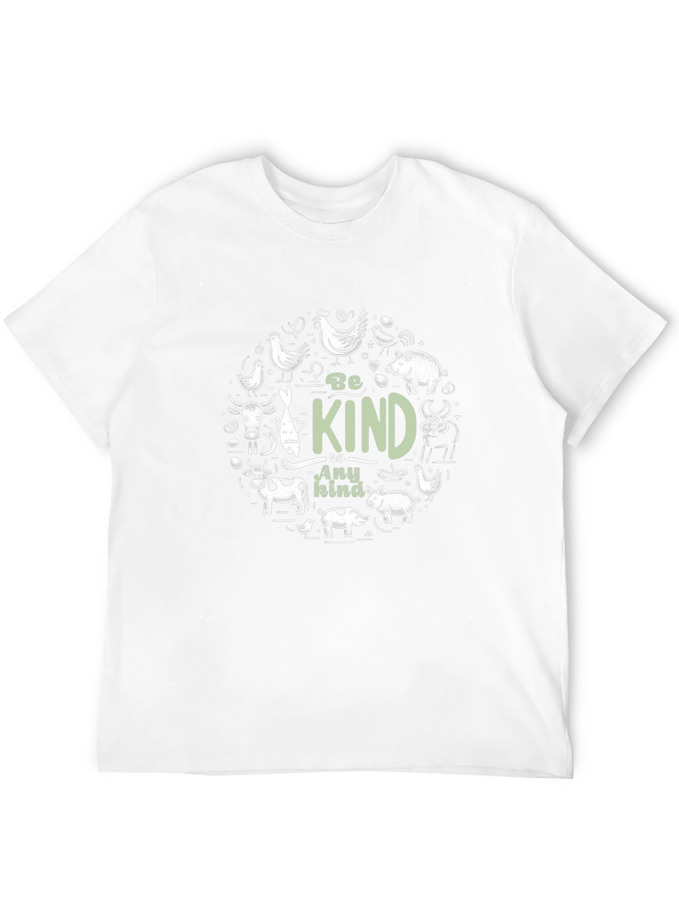 Be Kind To Any Kind T-Shirt - Vegan Friendly Graphic Tee