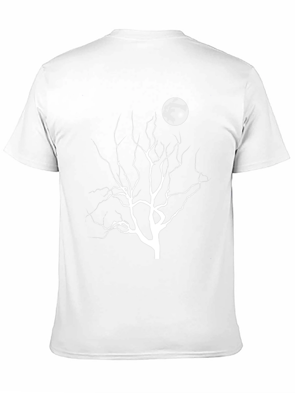 Moonlit Tree Graphic Tee - Black Cotton