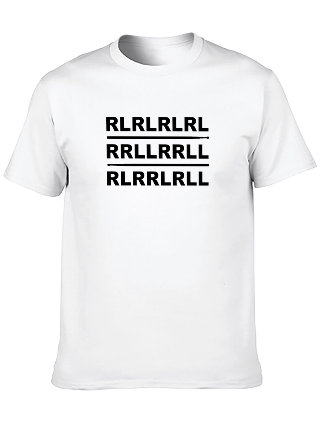 Drum Rudiment Graphic T-Shirt - Black