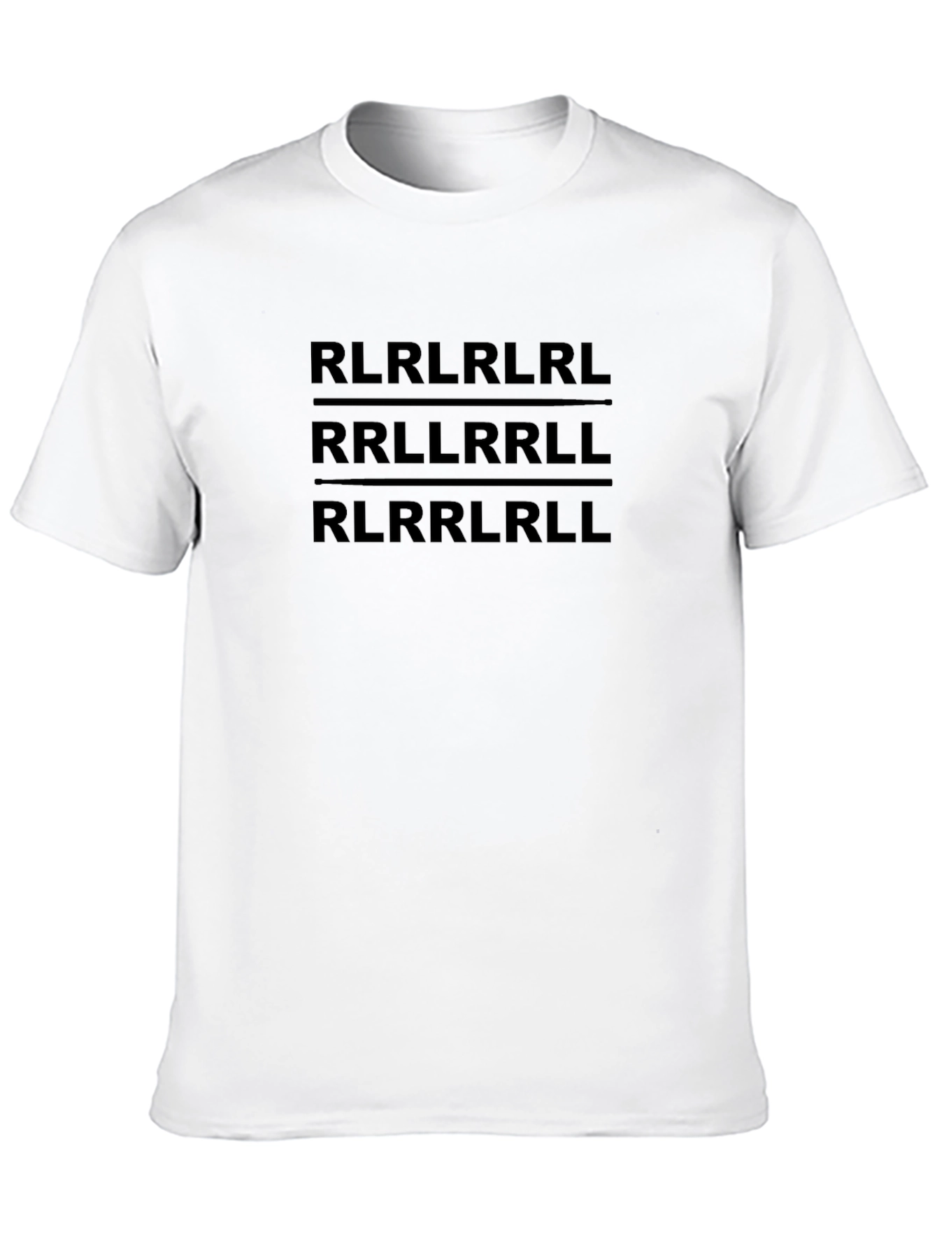 Drum Rudiment Graphic T-Shirt - Black