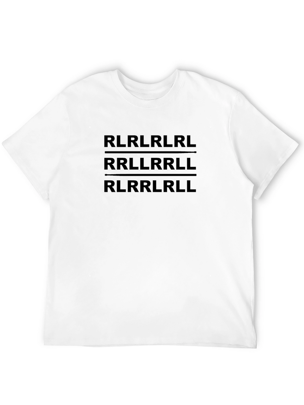 Drum Rudiment Graphic T-Shirt - Black