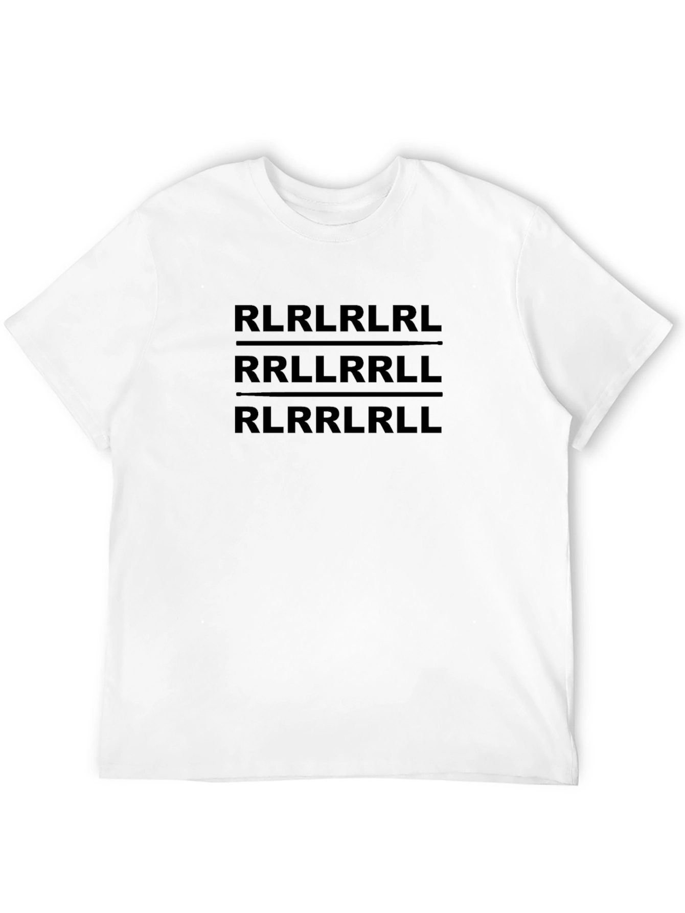 Drum Rudiment Graphic T-Shirt - Black