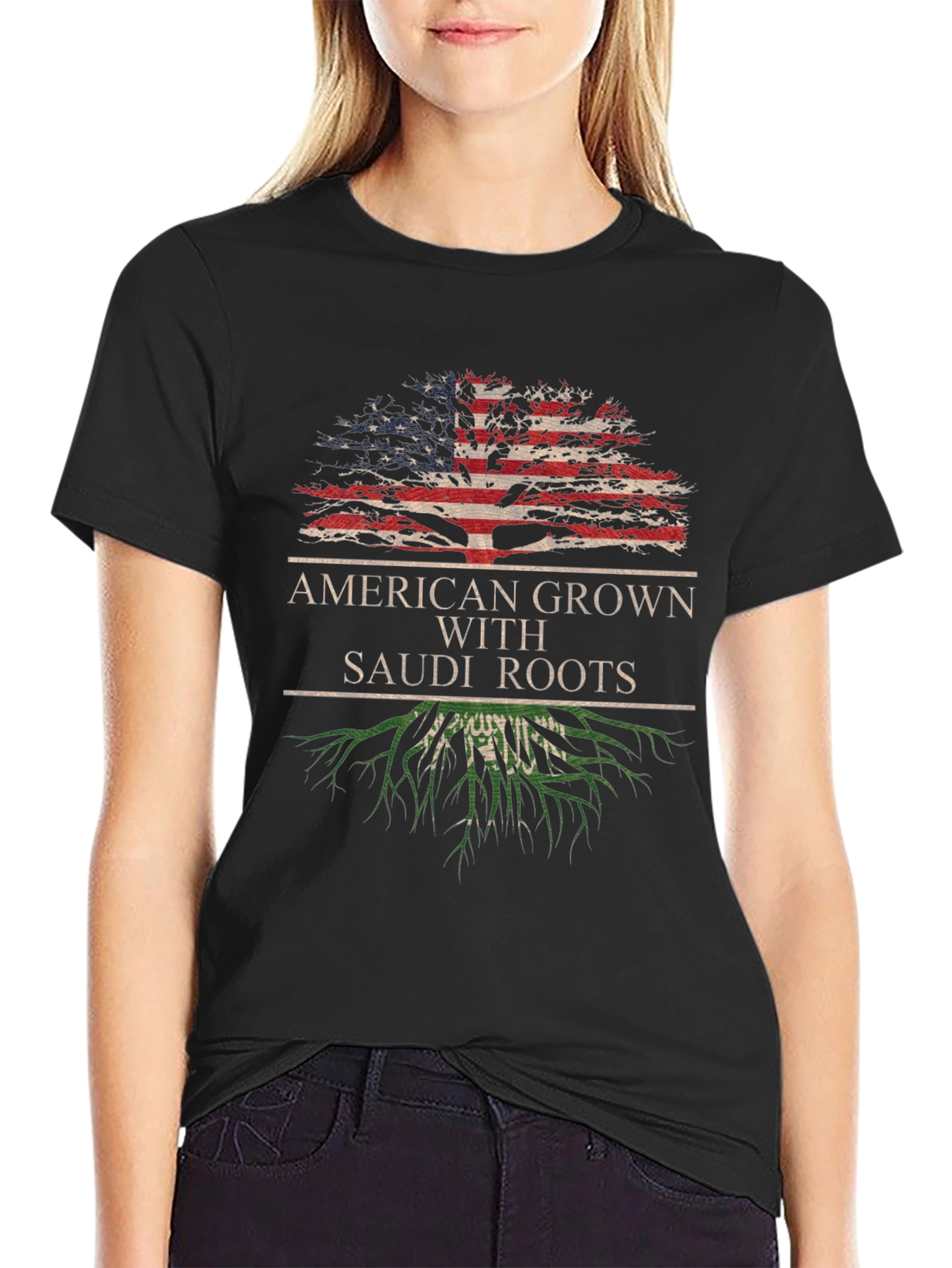 American Grown with Saudi Roots T-Shirt