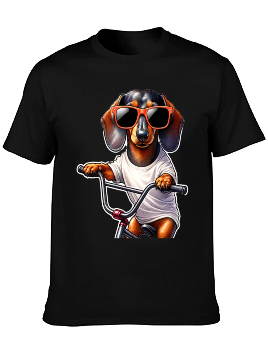 Cool Dachshund Biker T-Shirt