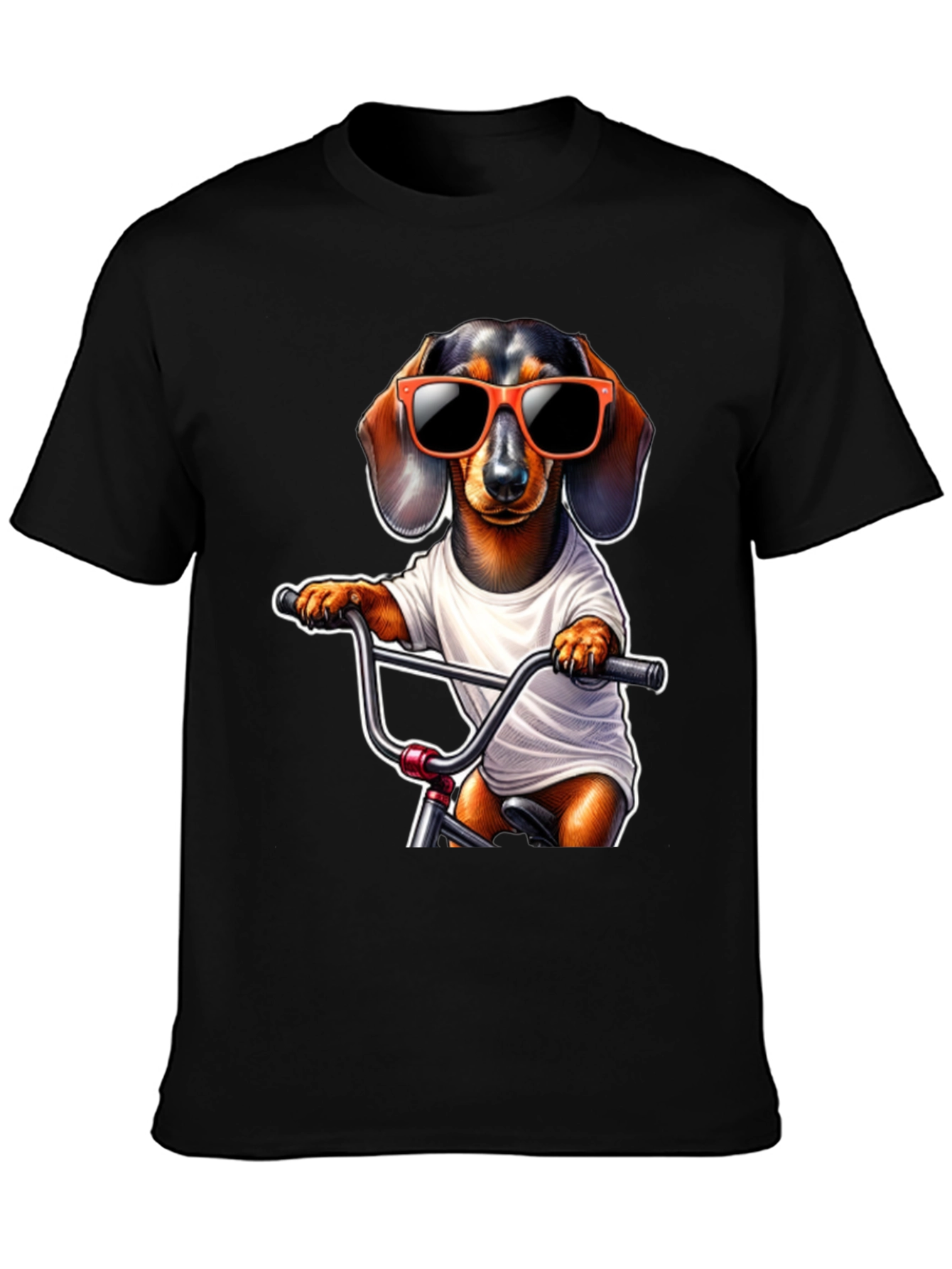 Cool Dachshund Biker T-Shirt