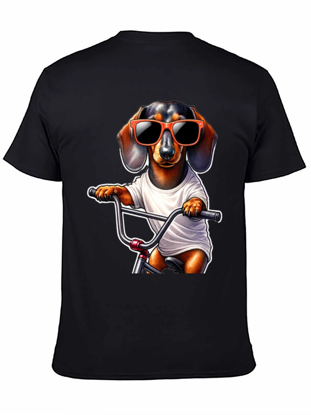 Cool Dachshund Biker T-Shirt