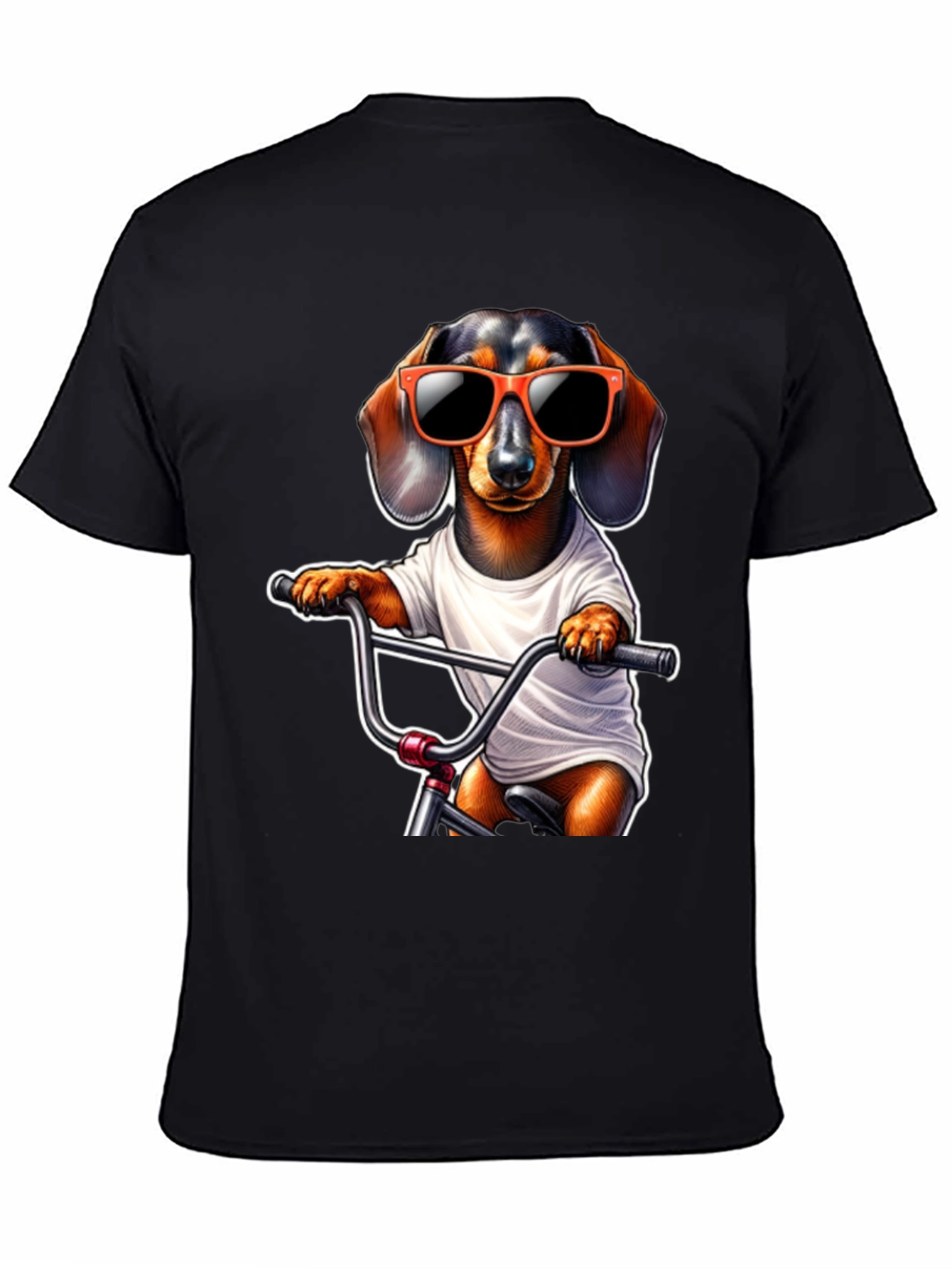 Cool Dachshund Biker T-Shirt