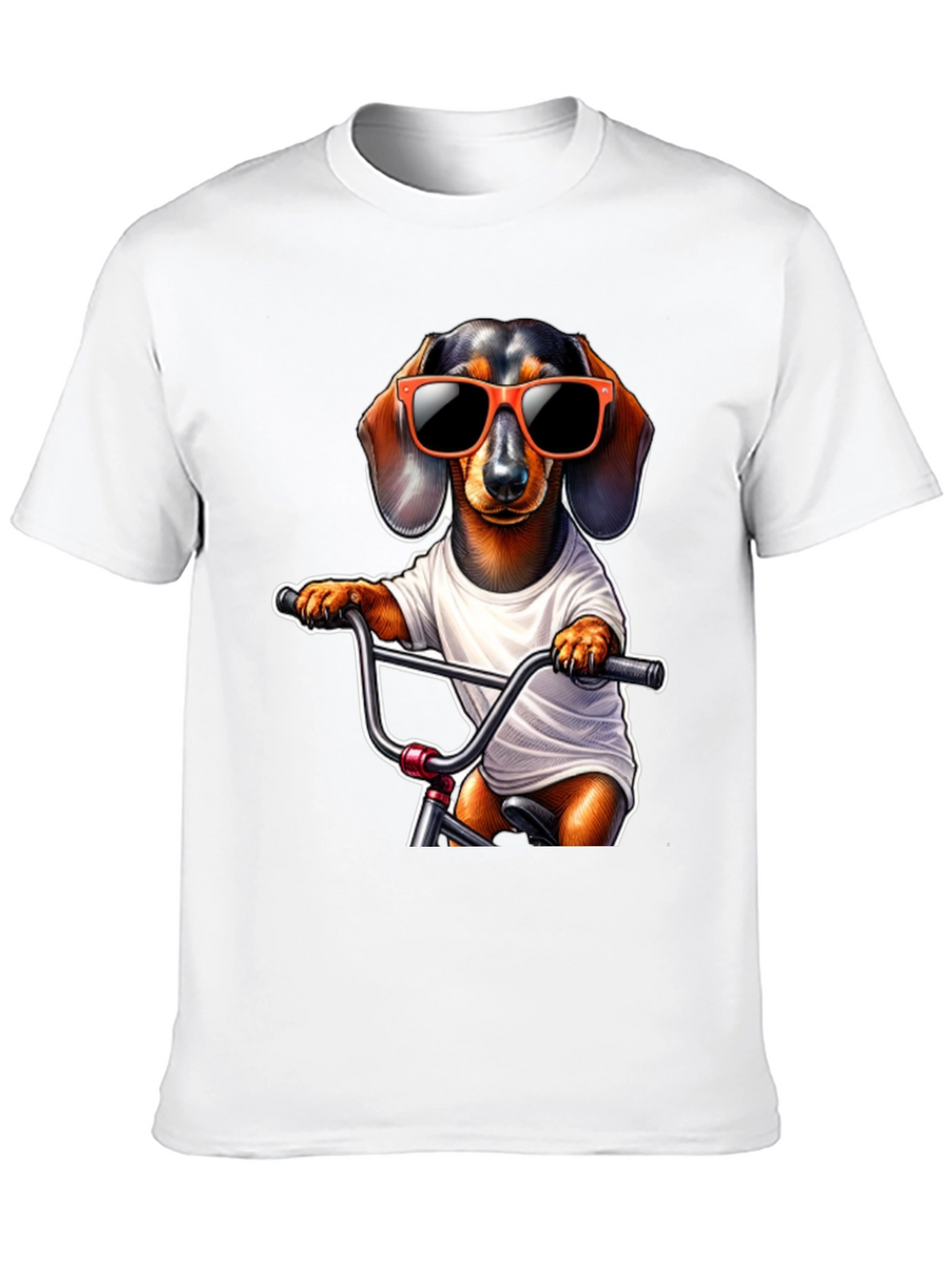 Cool Dachshund Biker T-Shirt