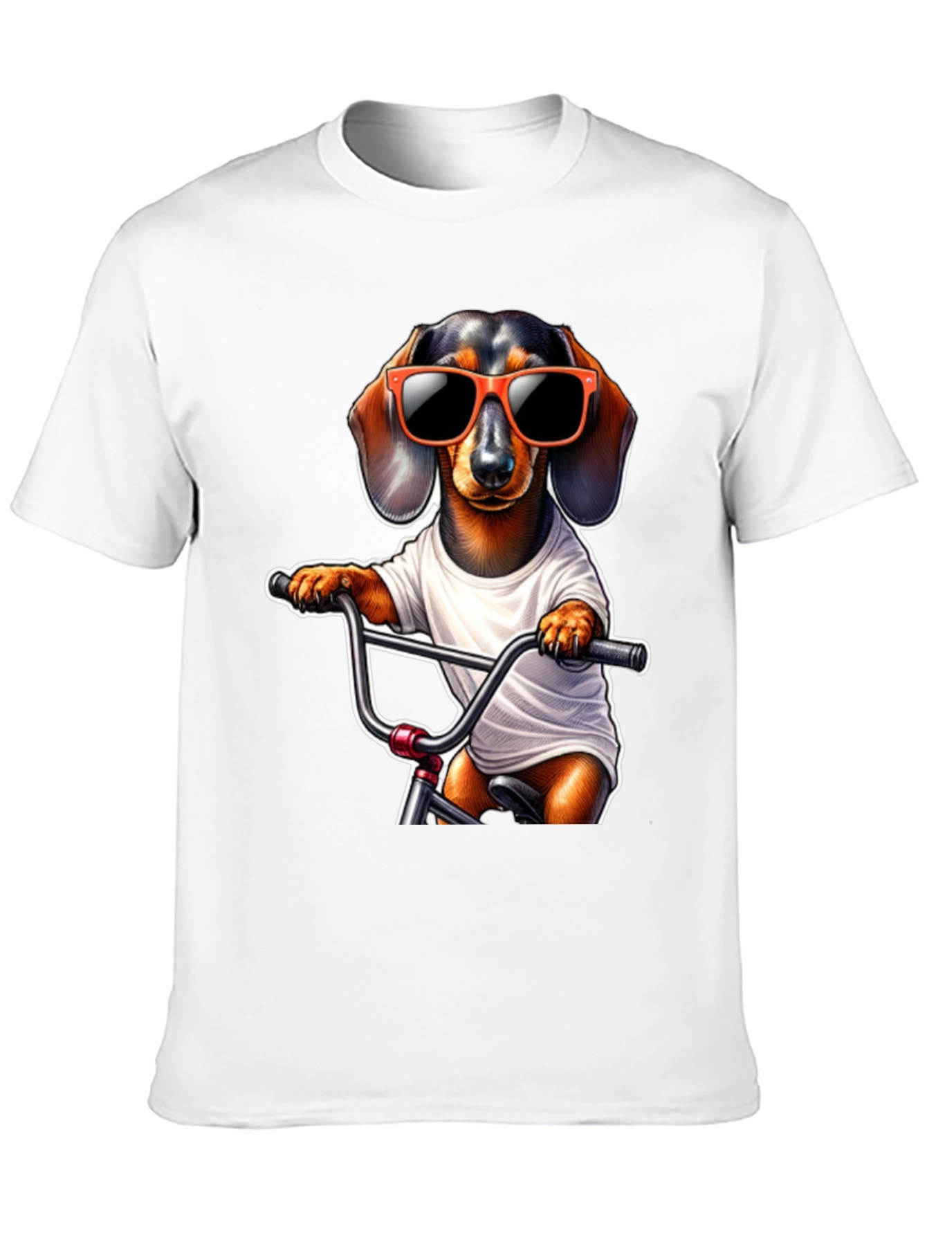 Cool Dachshund Biker T-Shirt