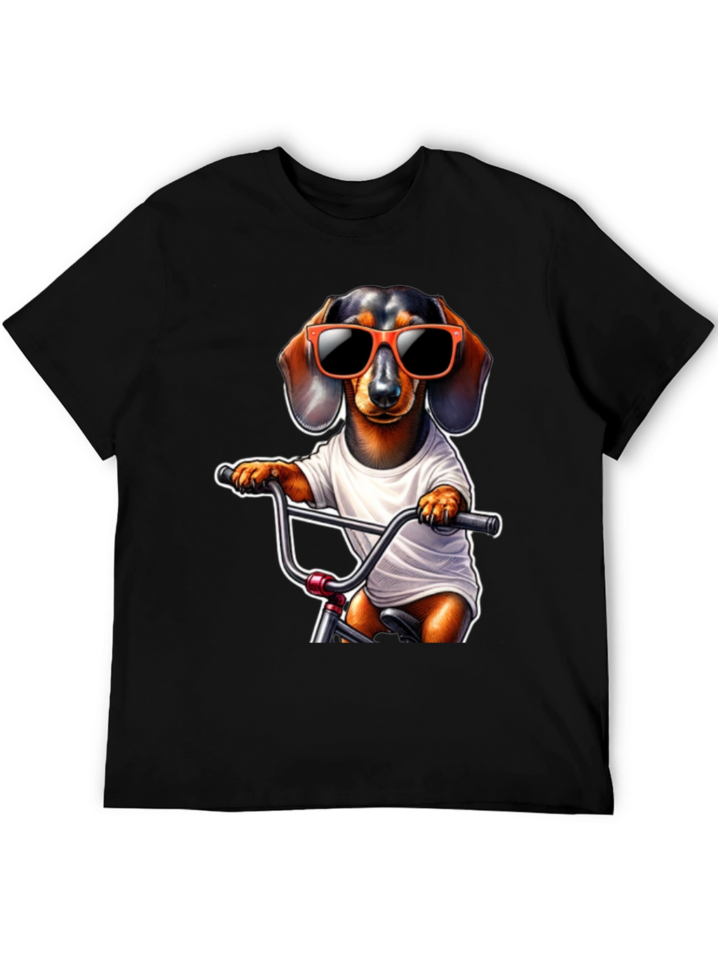 Cool Dachshund Biker T-Shirt