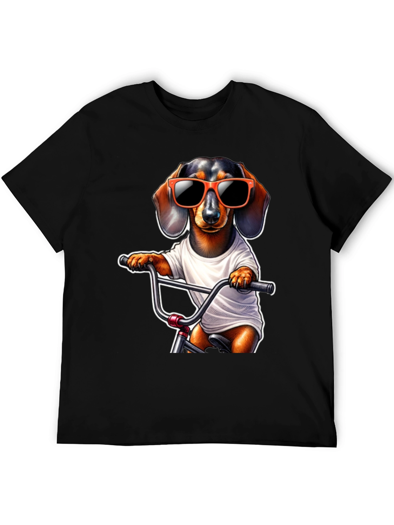 Cool Dachshund Biker T-Shirt
