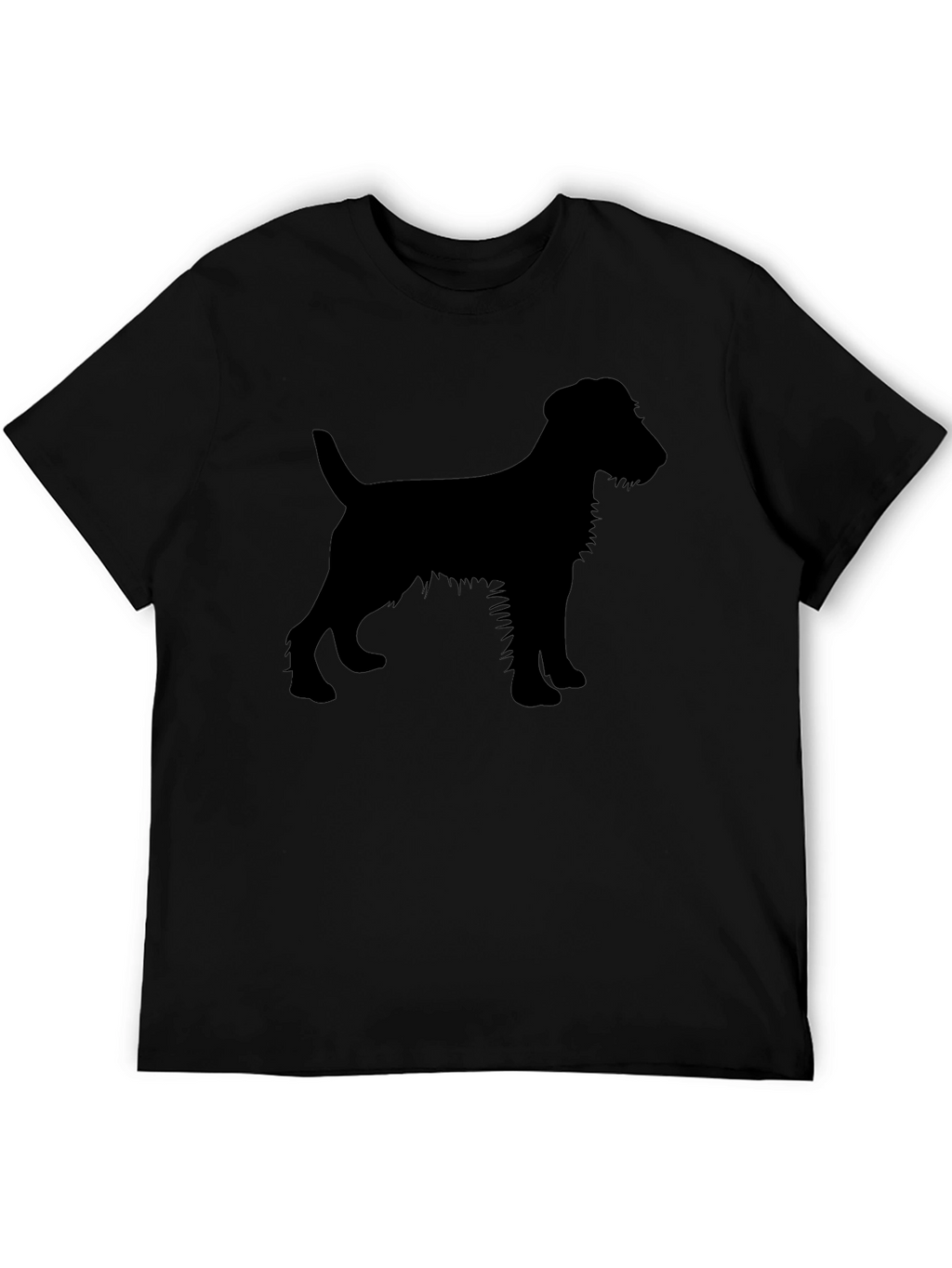 Dog Silhouette T-Shirt - Black