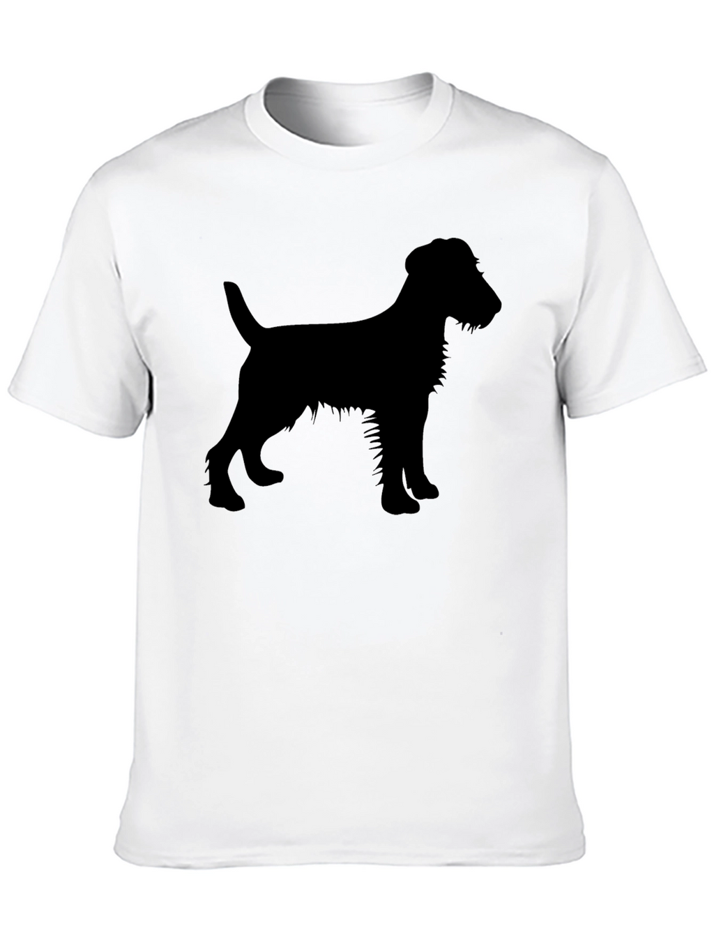 Dog Silhouette T-Shirt - Black
