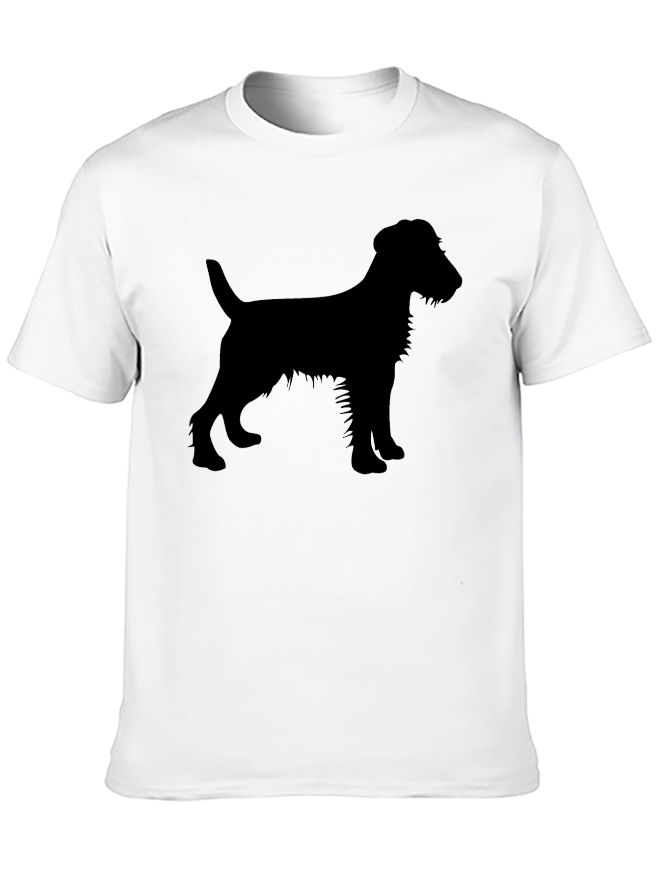 Dog Silhouette T-Shirt - Black