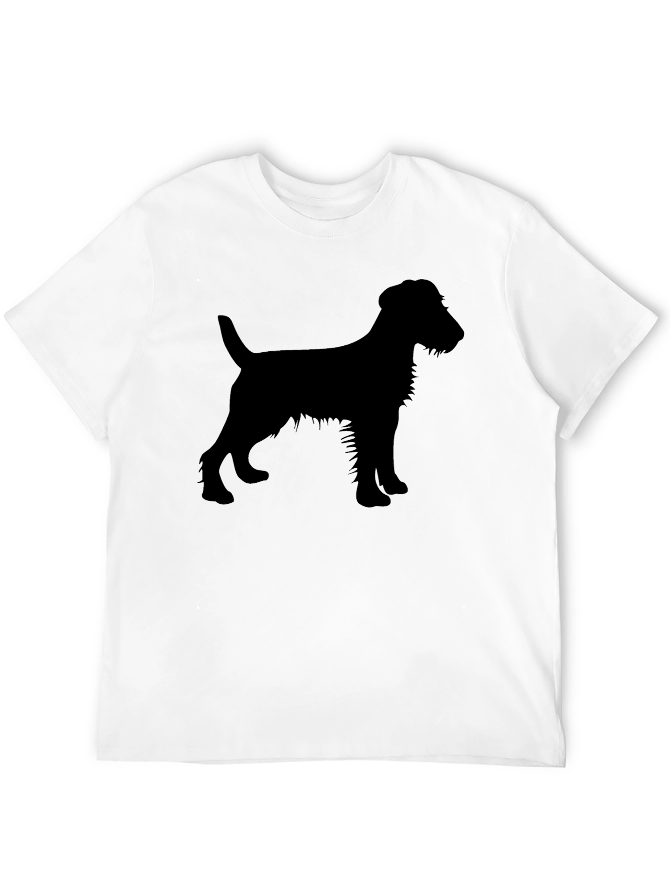 Dog Silhouette T-Shirt - Black
