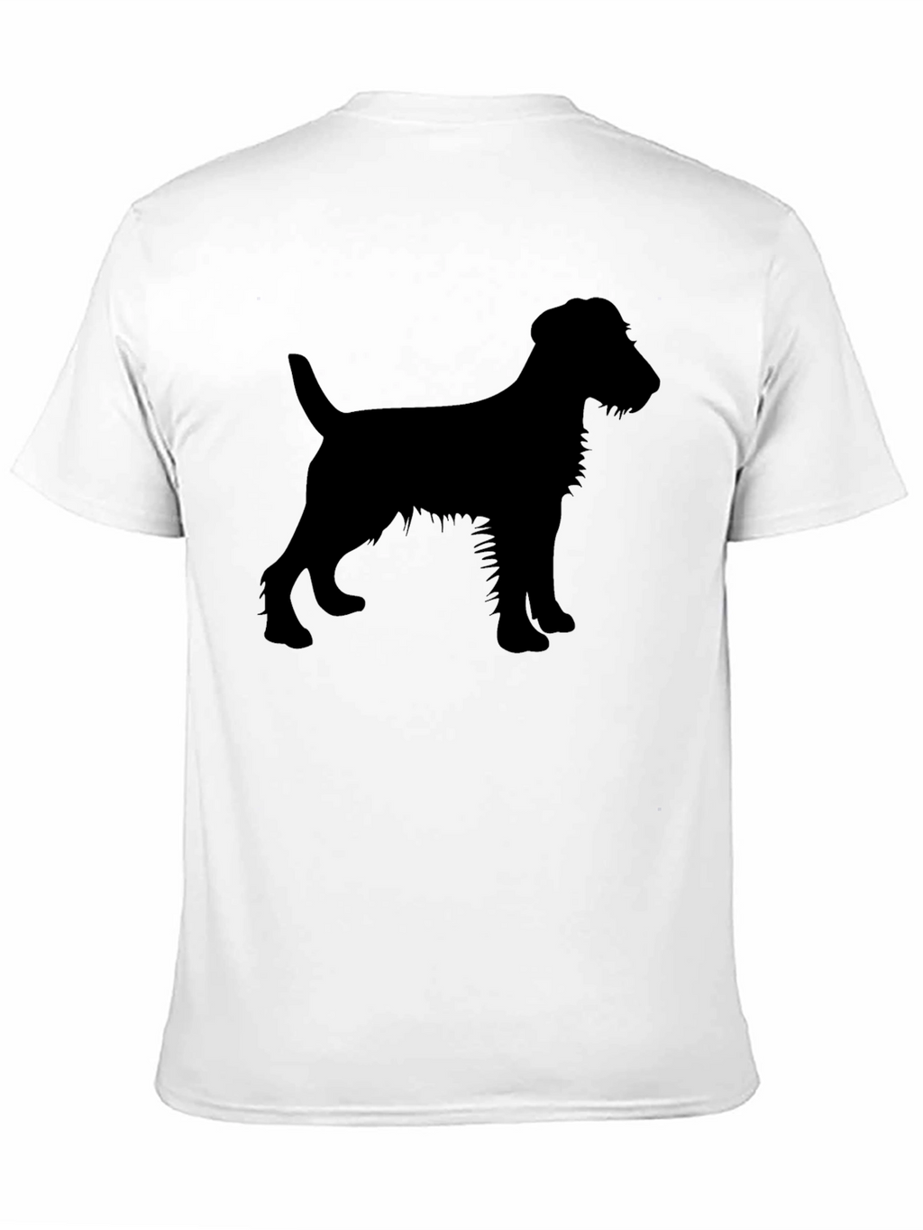 Dog Silhouette T-Shirt - Black