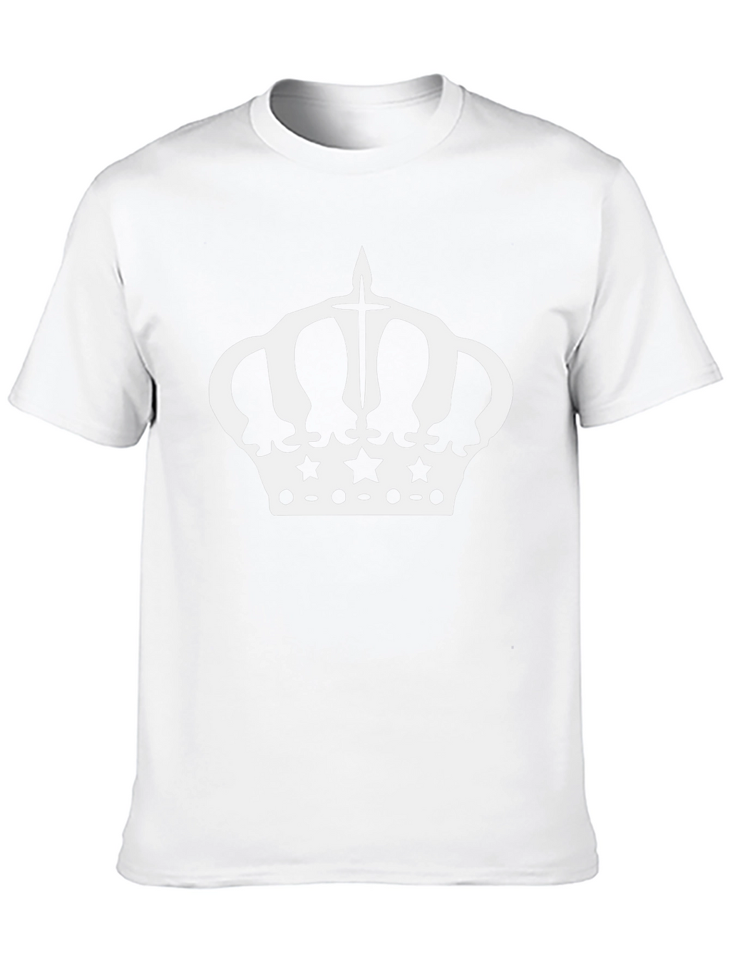 Crown Graphic Tee - Black Cotton Blend