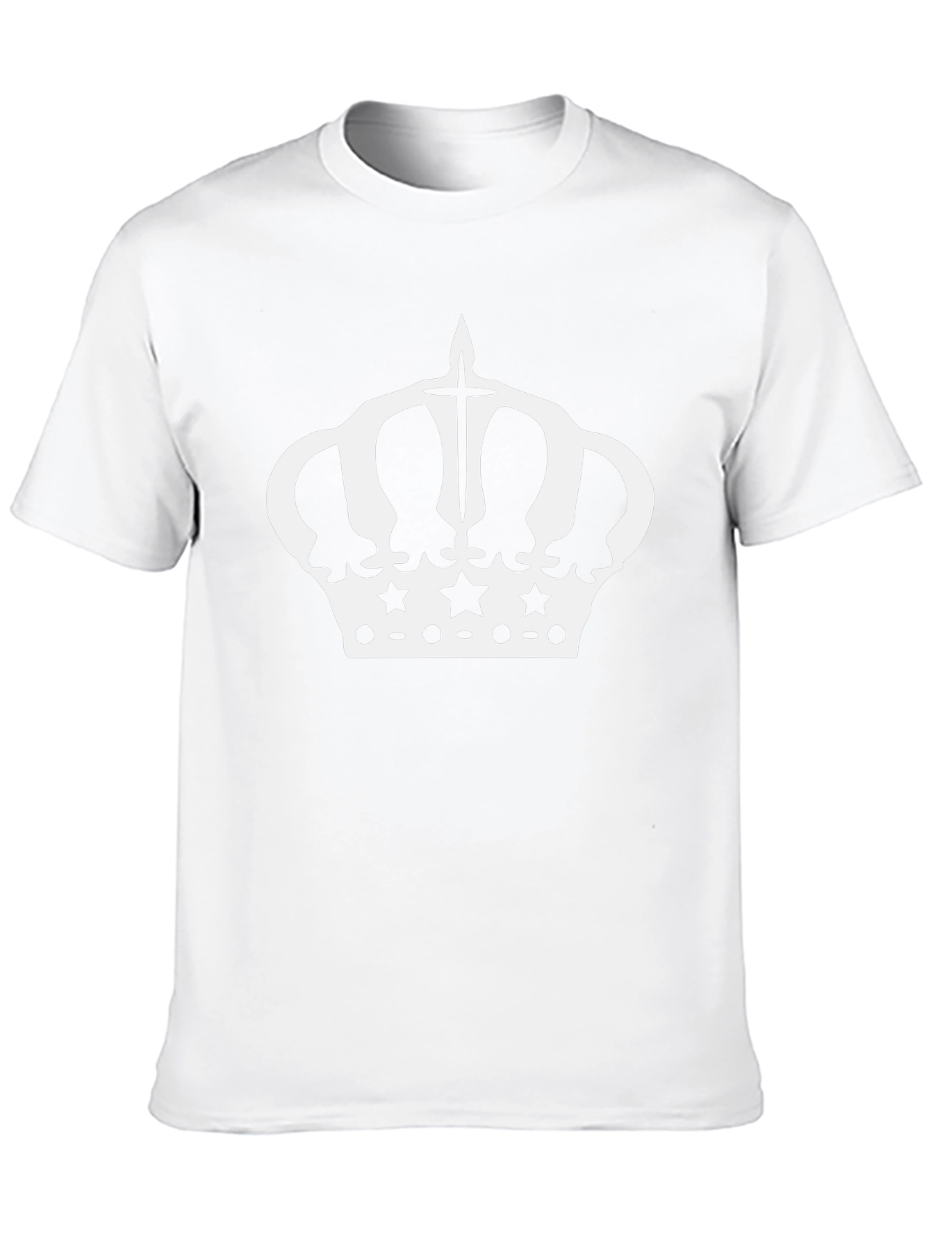 Crown Graphic Tee - Black Cotton Blend