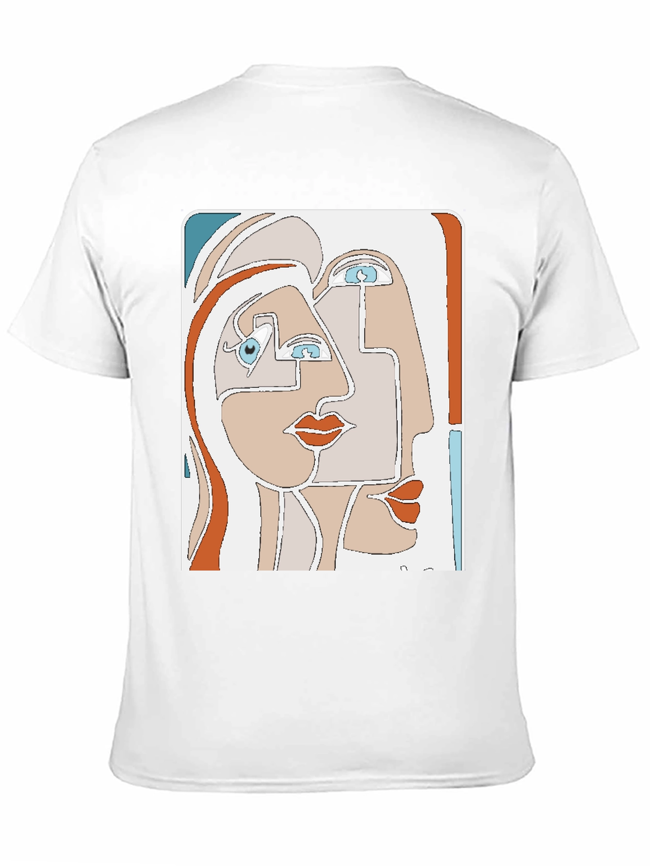 Abstract Faces Graphic T-Shirt - Modern Art Tee